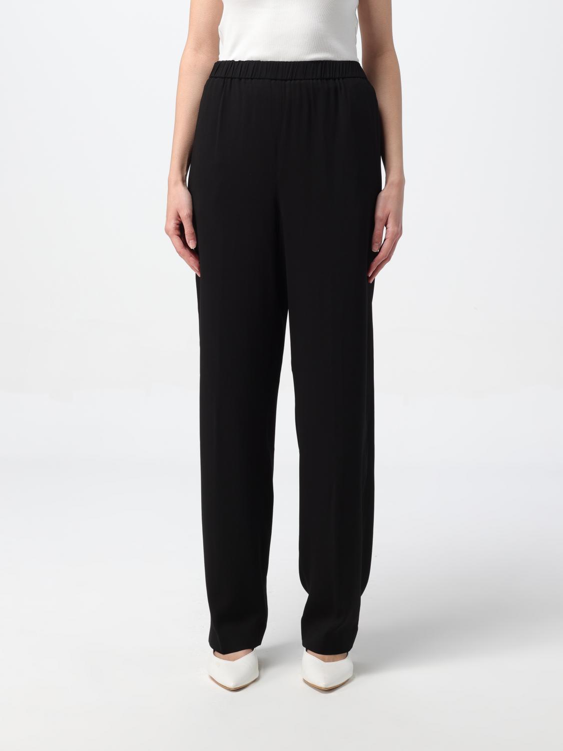 Fabiana Filippi Trousers With Elastic Waistband And Back Pocket In Black