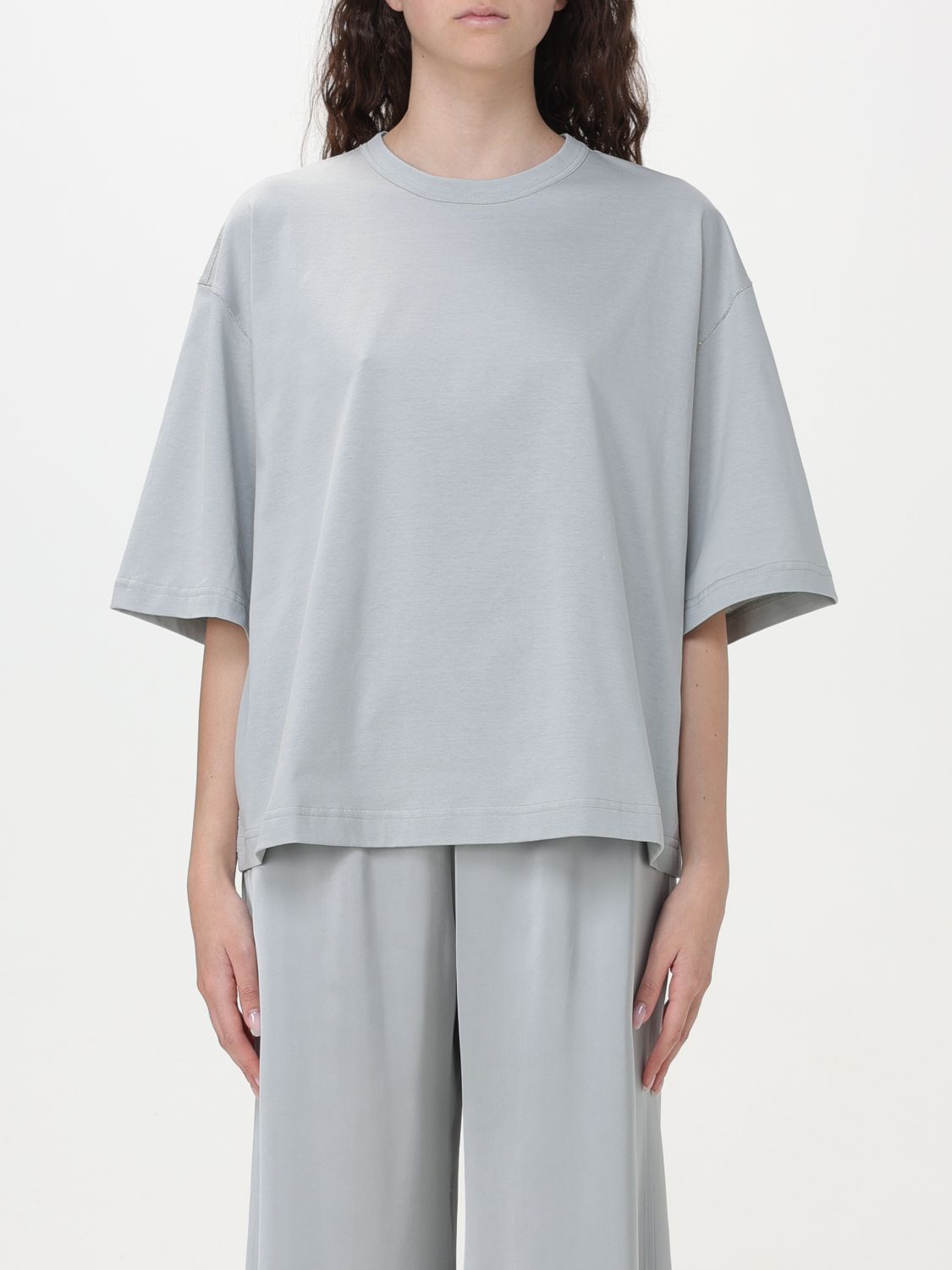 Shop Fabiana Filippi T-shirt  Woman Color Grey