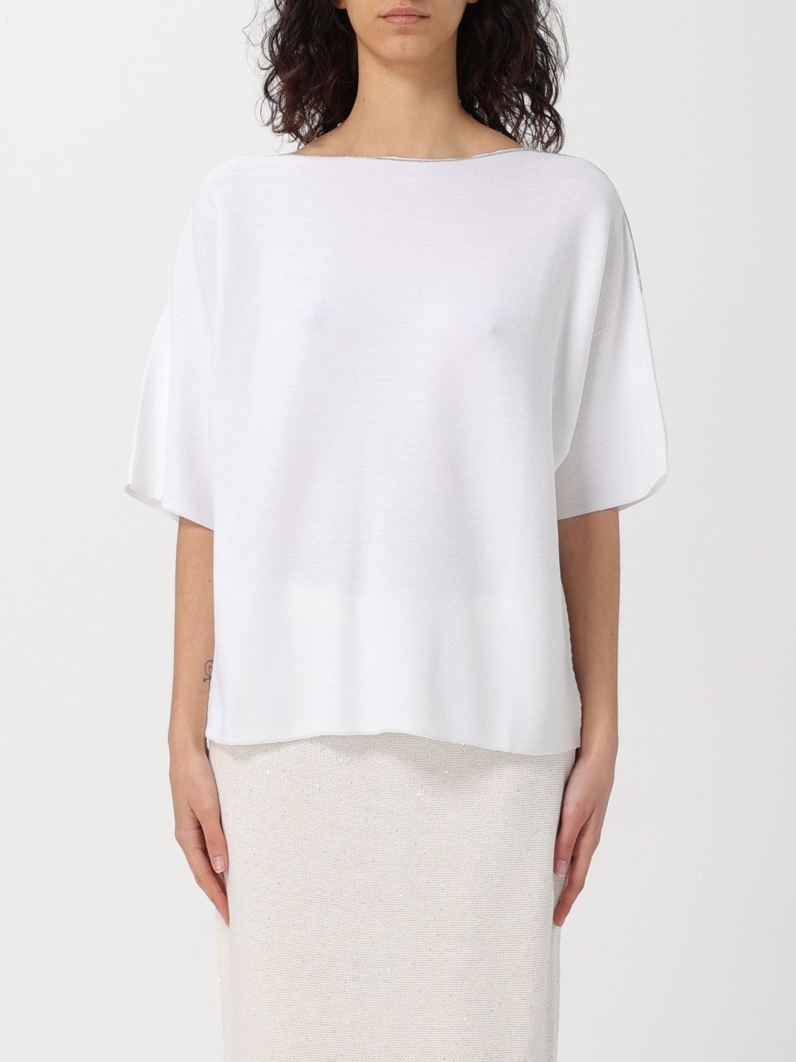 Shop Fabiana Filippi Sweater  Woman Color White 1