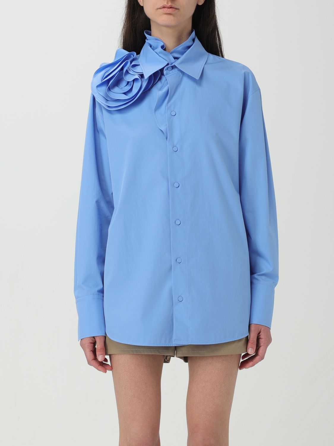 Valentino Shirt  Woman In Gnawed Blue