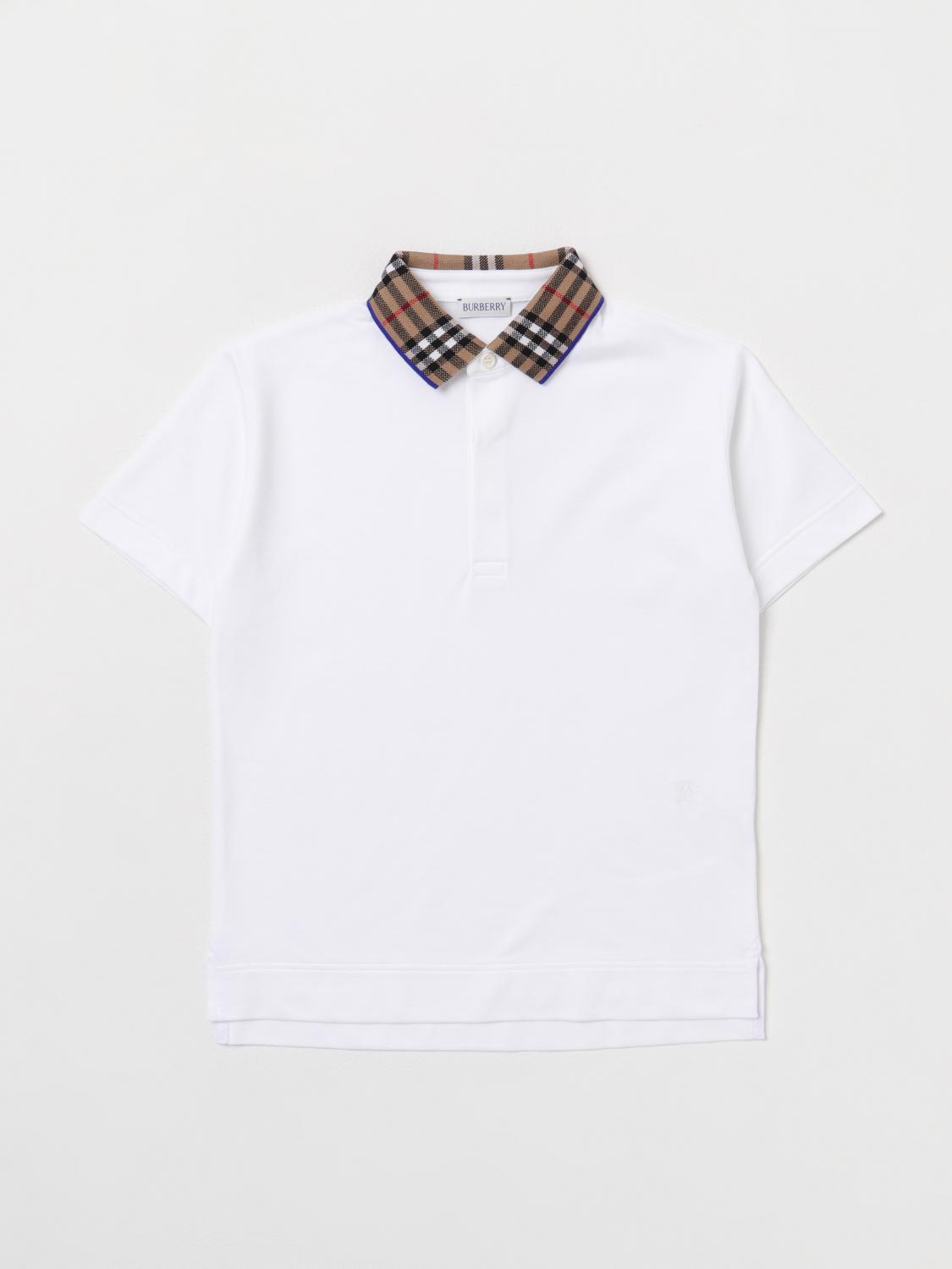 White burberry outlet collar shirt