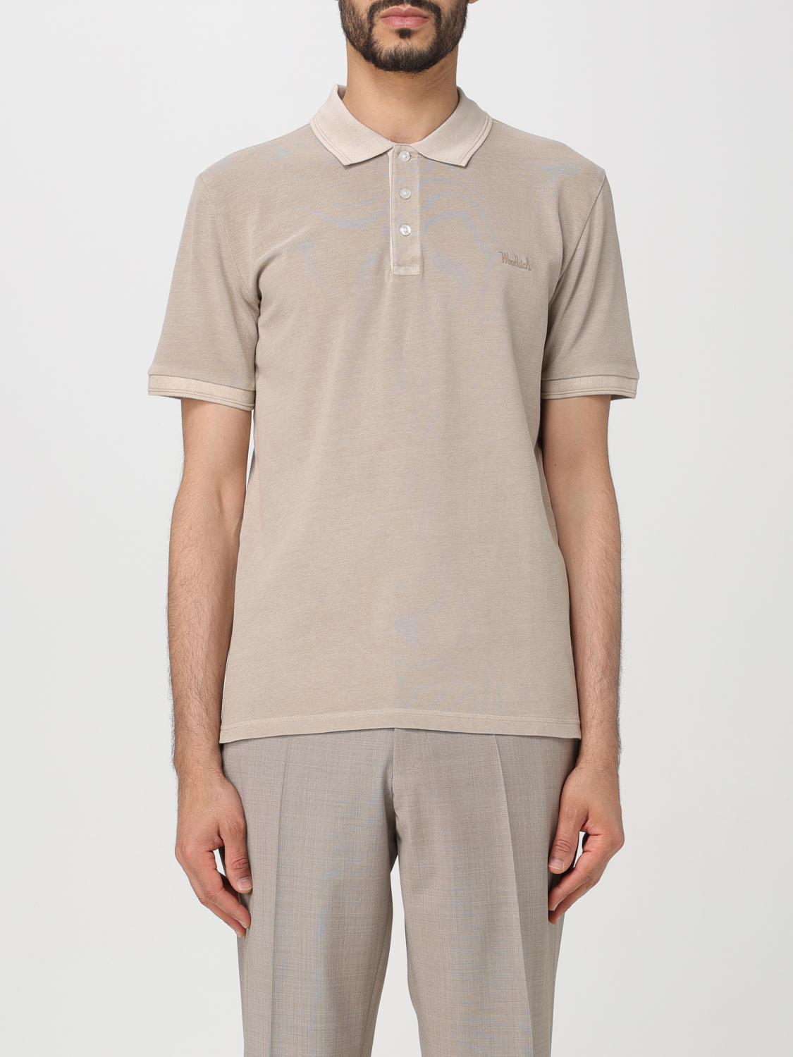 Woolrich Polo Shirt  Men Color Sand In Sand
