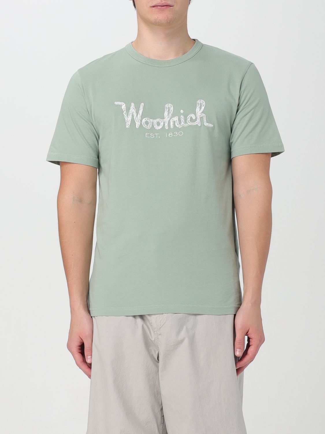 Woolrich T-shirt  Men Color Sage