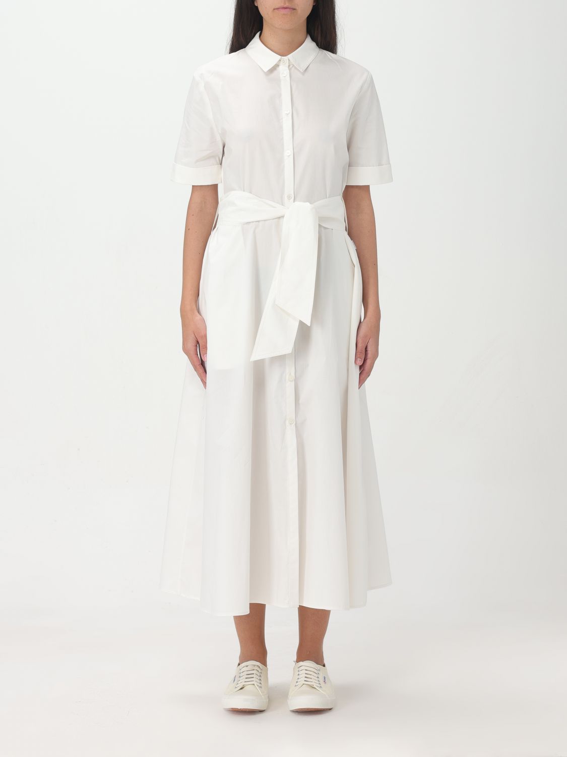 Shop Woolrich Dress  Woman Color White