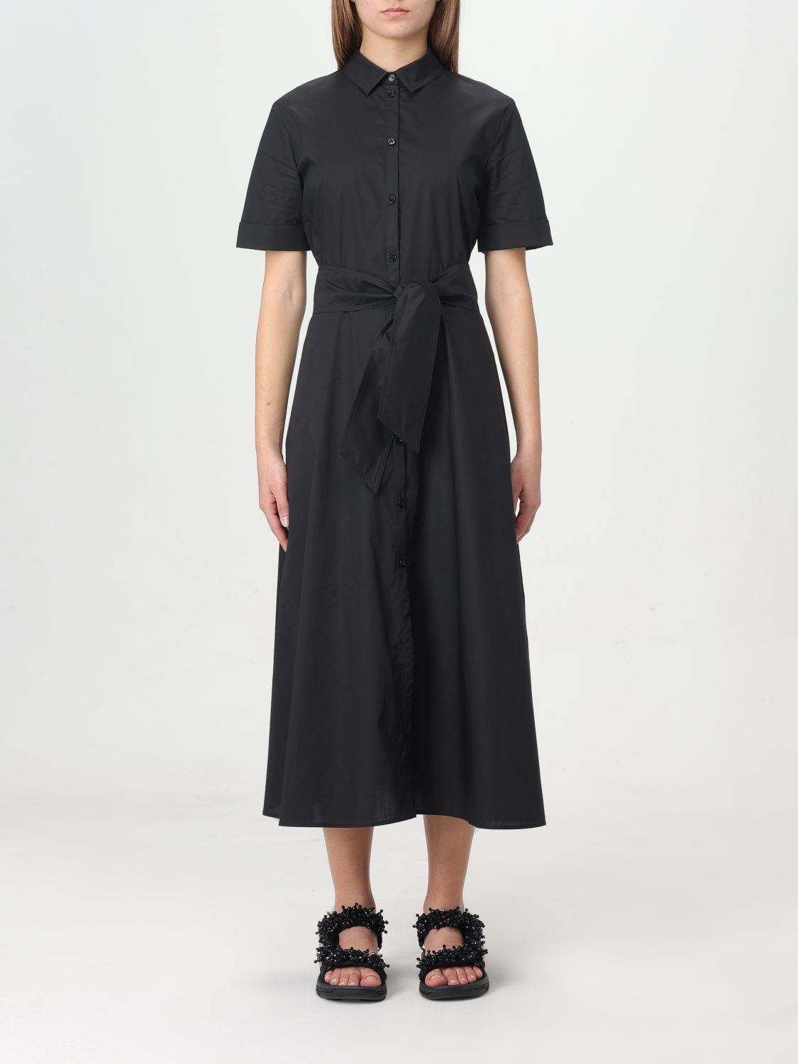 Shop Woolrich Dress  Woman Color Black