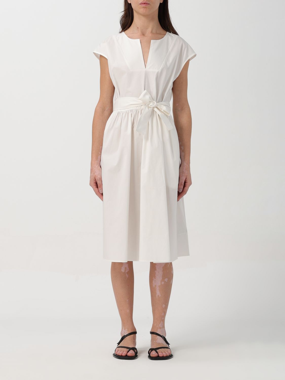 Shop Woolrich Dress  Woman Color White
