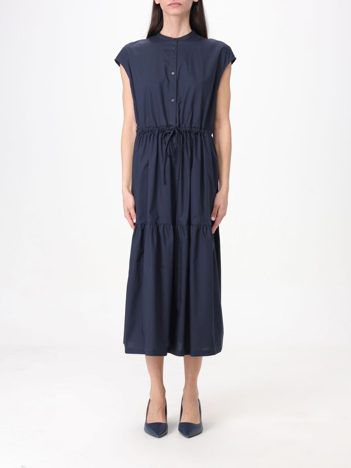 Shop Woolrich Dress  Woman Color Blue