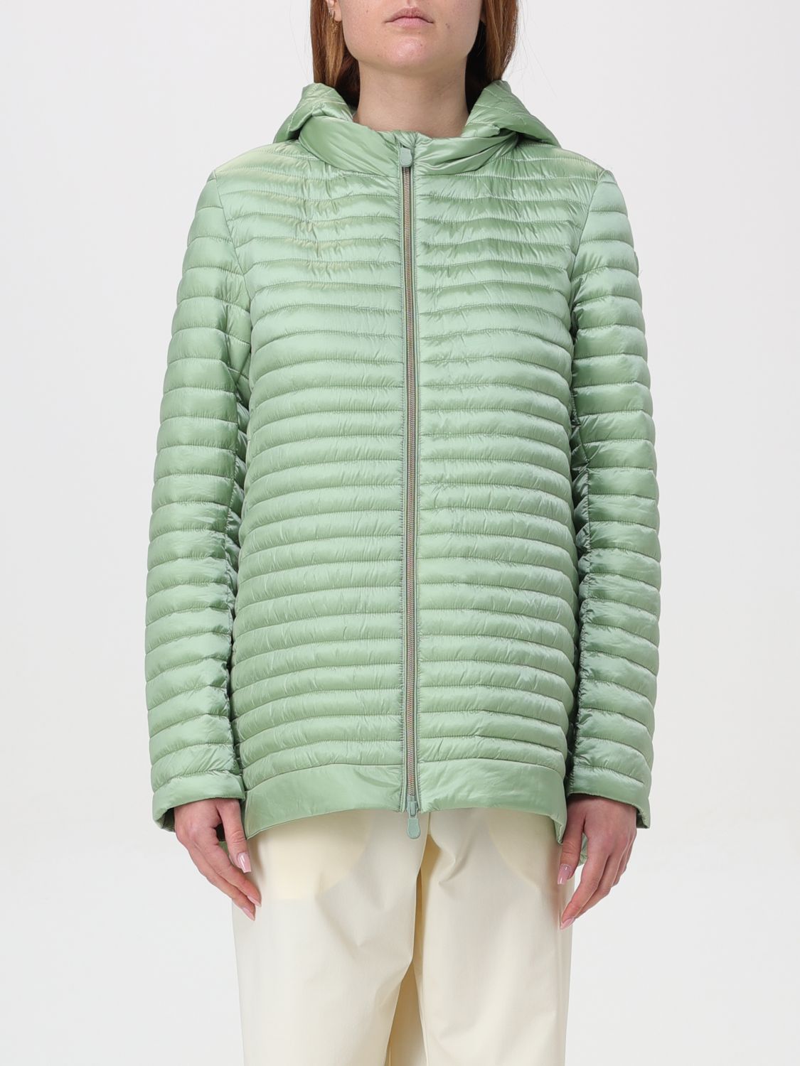 Save The Duck Jacket  Woman Color Green
