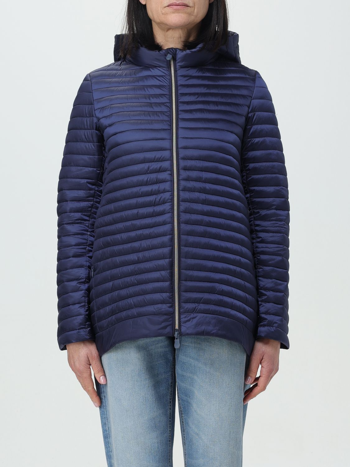 Shop Save The Duck Jacket  Woman Color Navy