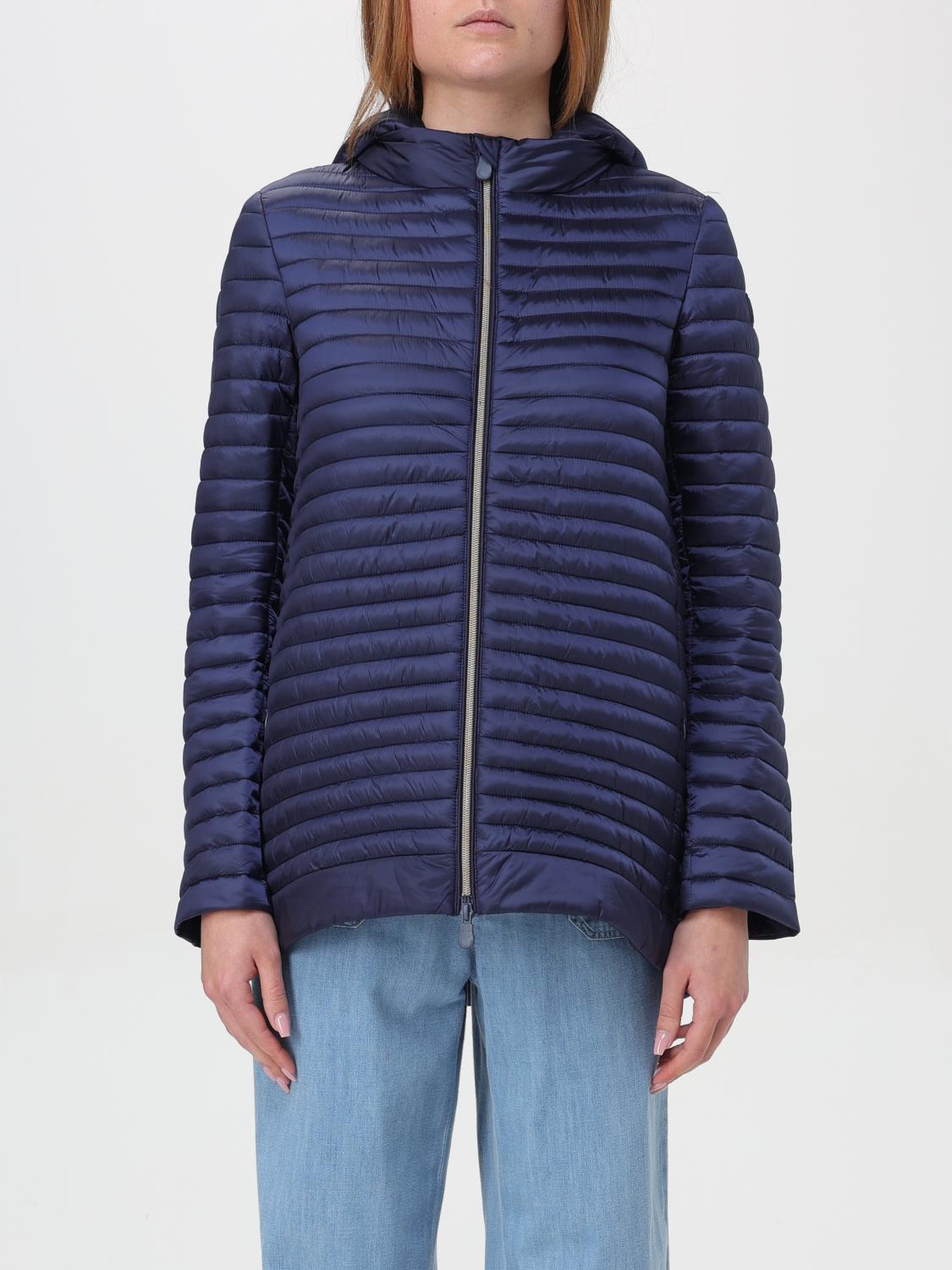 Shop Save The Duck Jacket  Woman Color Navy