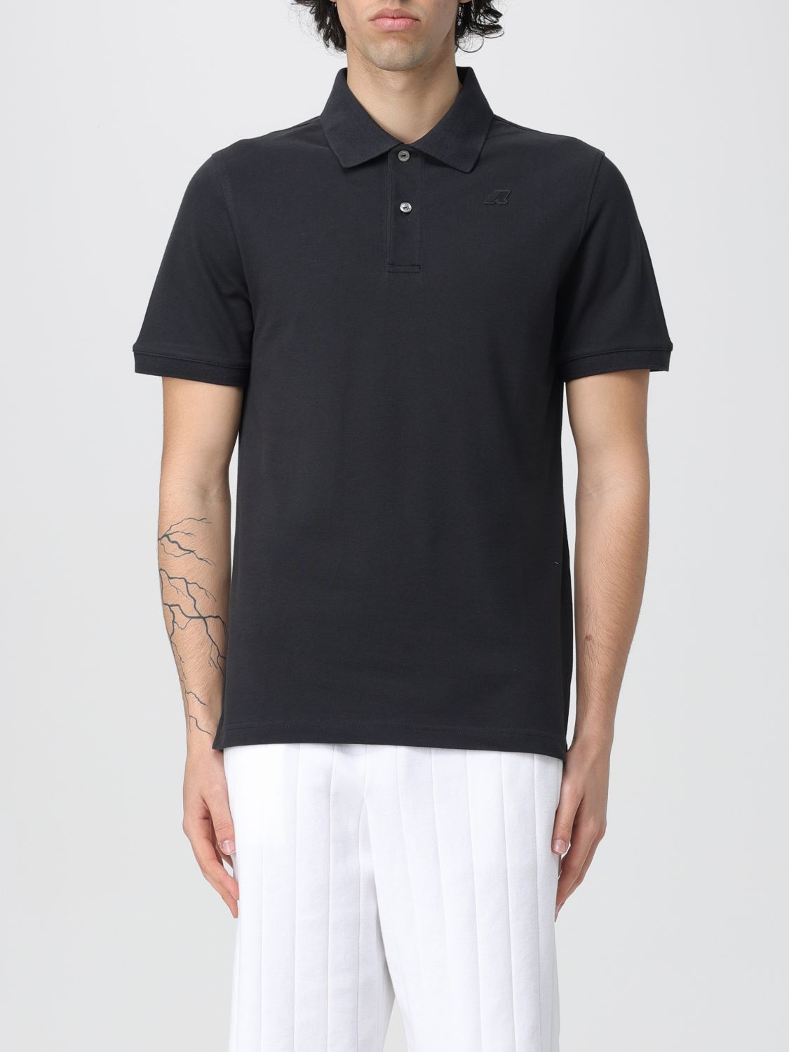 Shop K-way Polo Shirt  Men Color Black