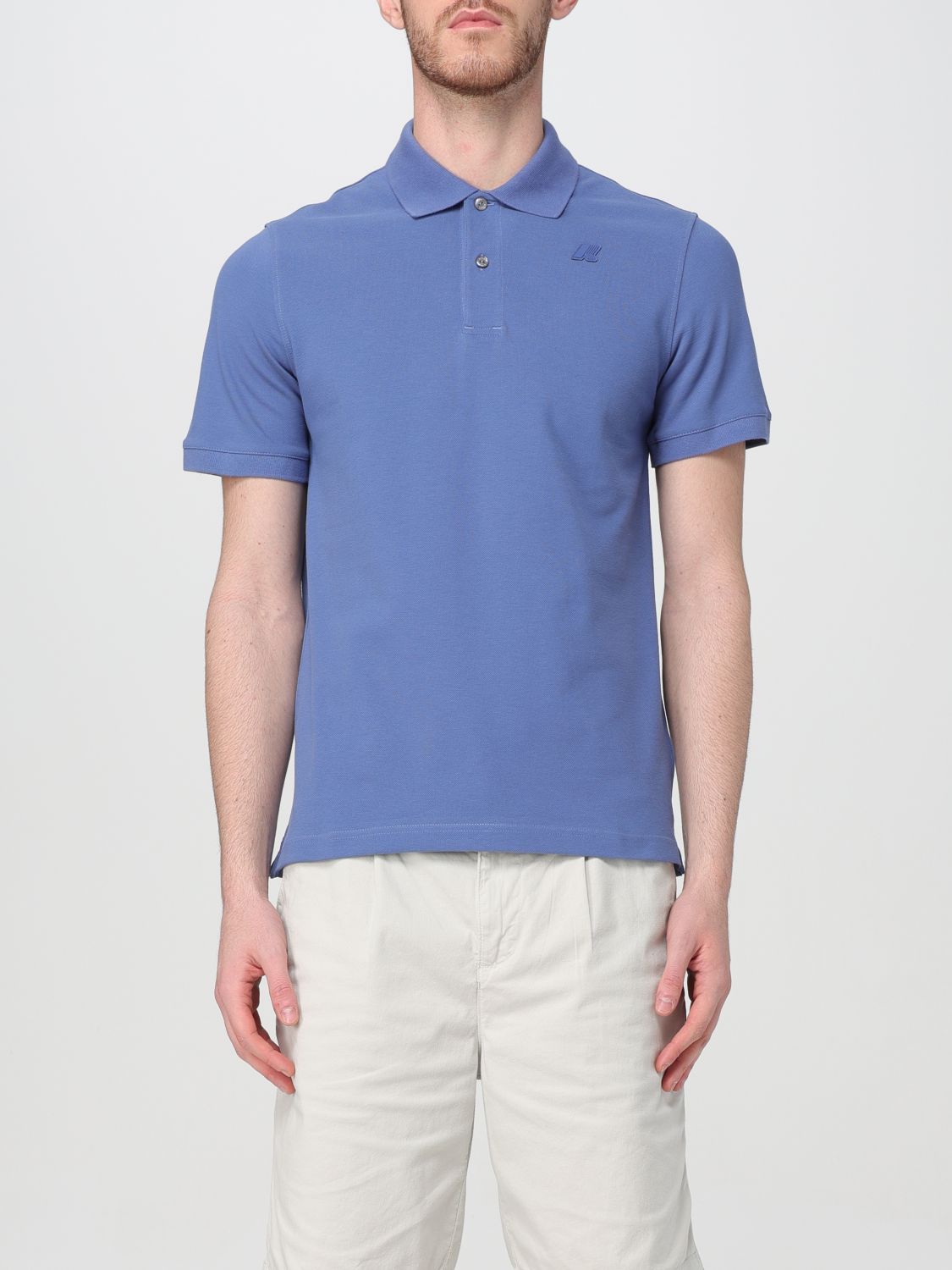 Shop K-way Polo Shirt  Men Color Gnawed Blue