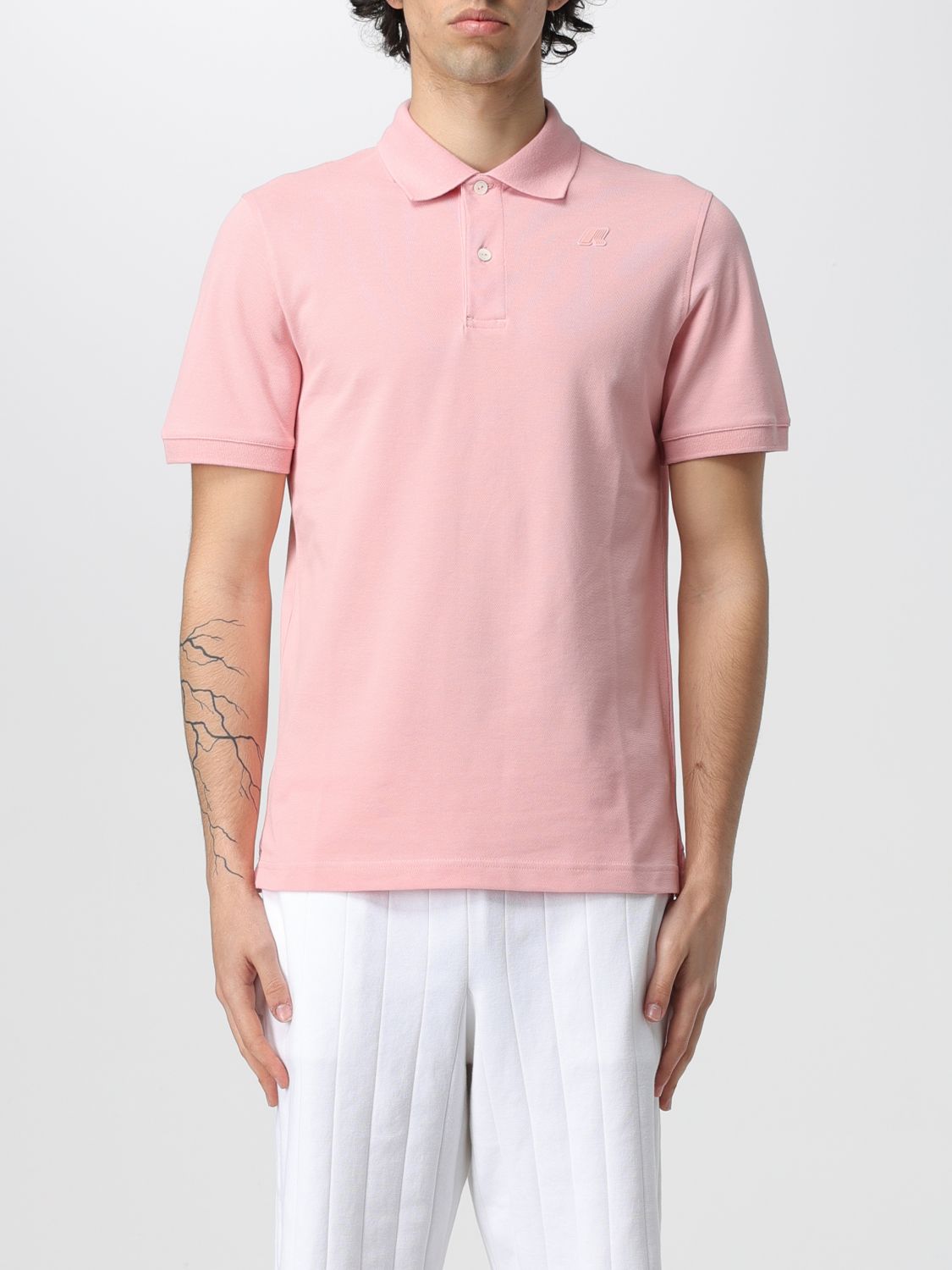 Shop K-way Polo Shirt  Men Color Blush Pink