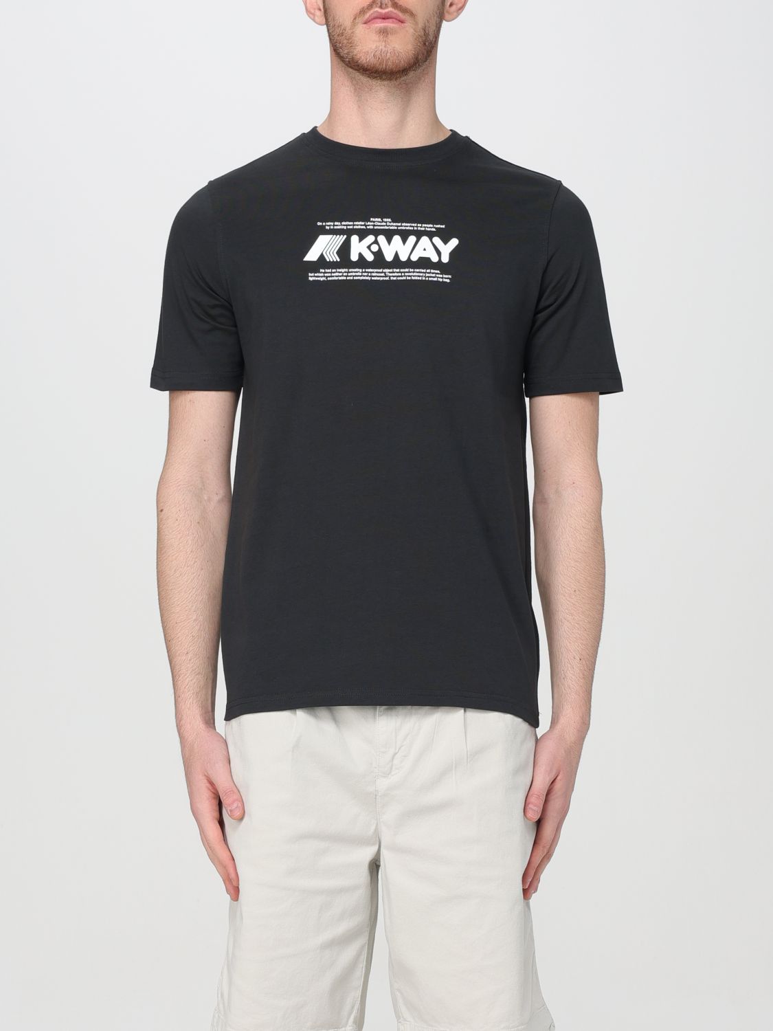 Shop K-way T-shirt  Men Color Black