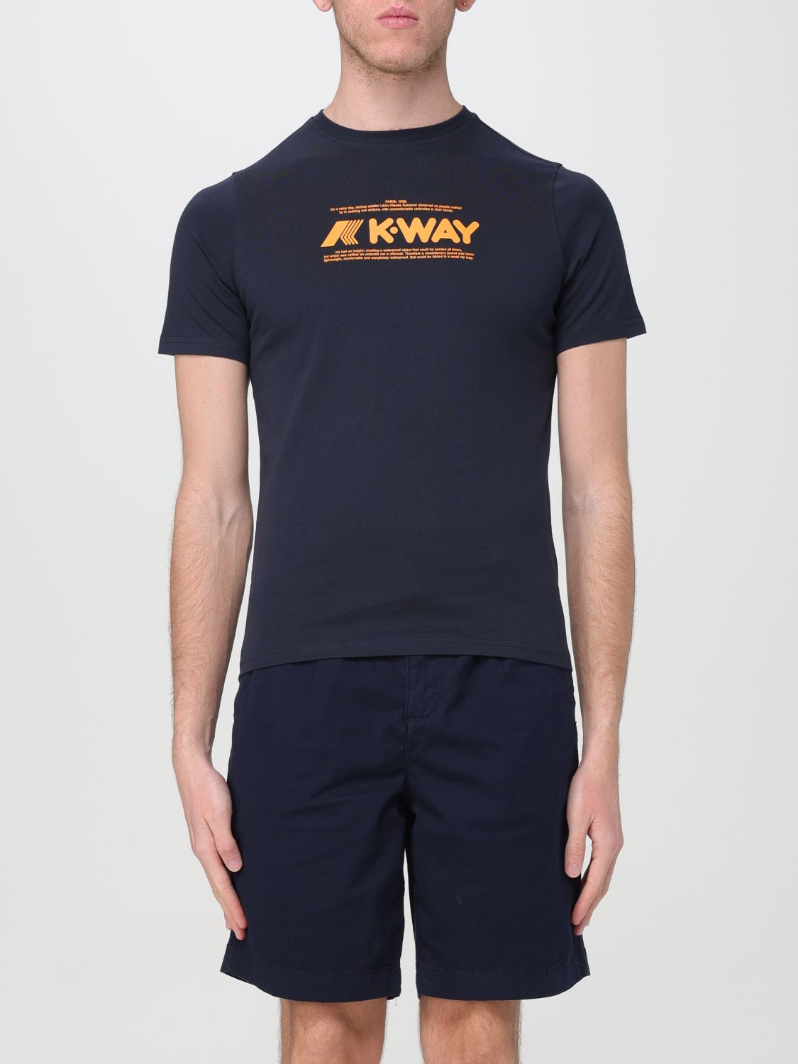 Shop K-way T-shirt  Men Color Blue