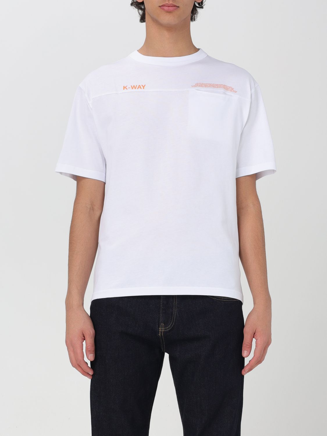 Shop K-way T-shirt  Men Color White