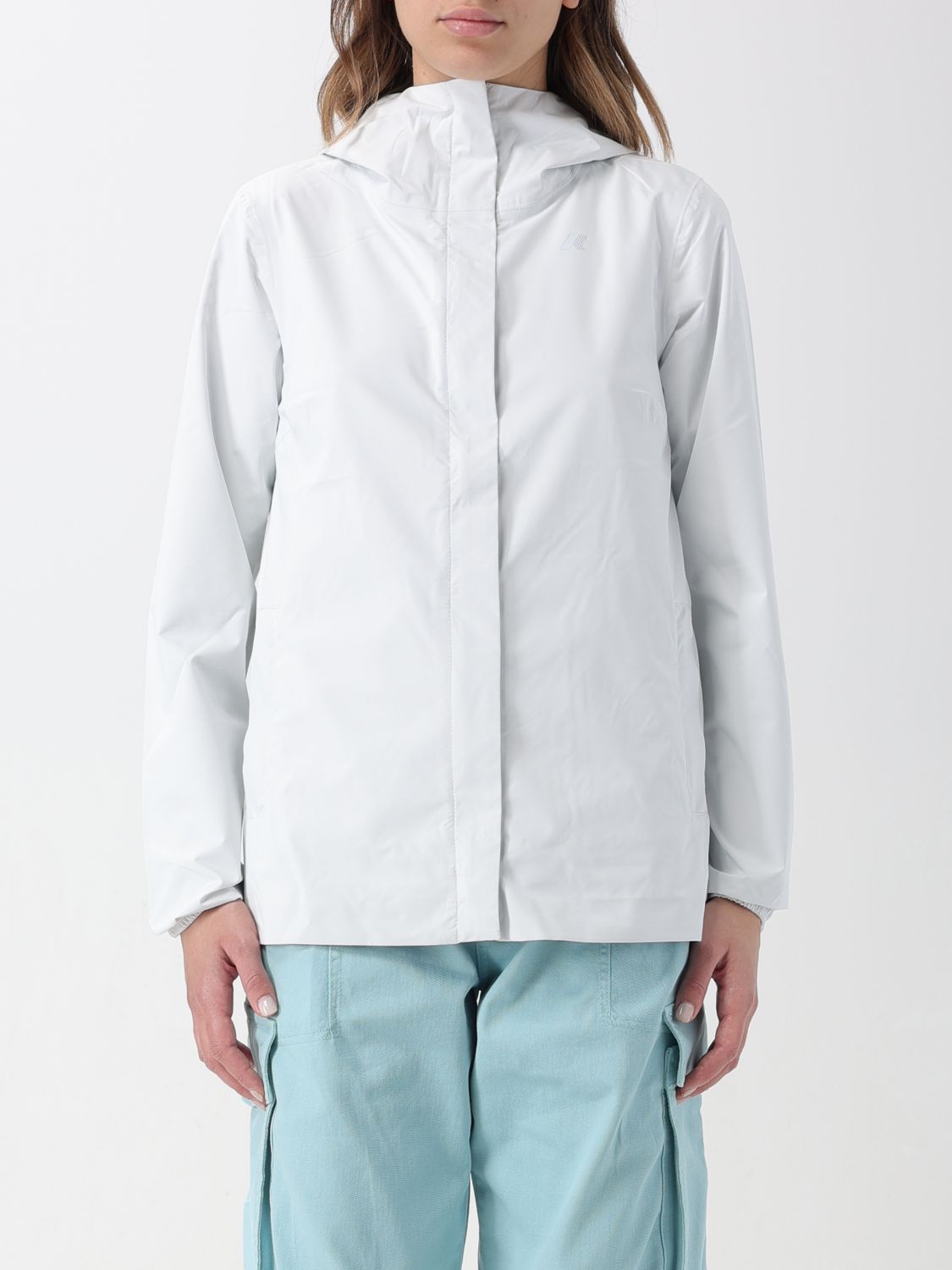 Shop K-way Jacket  Woman Color White