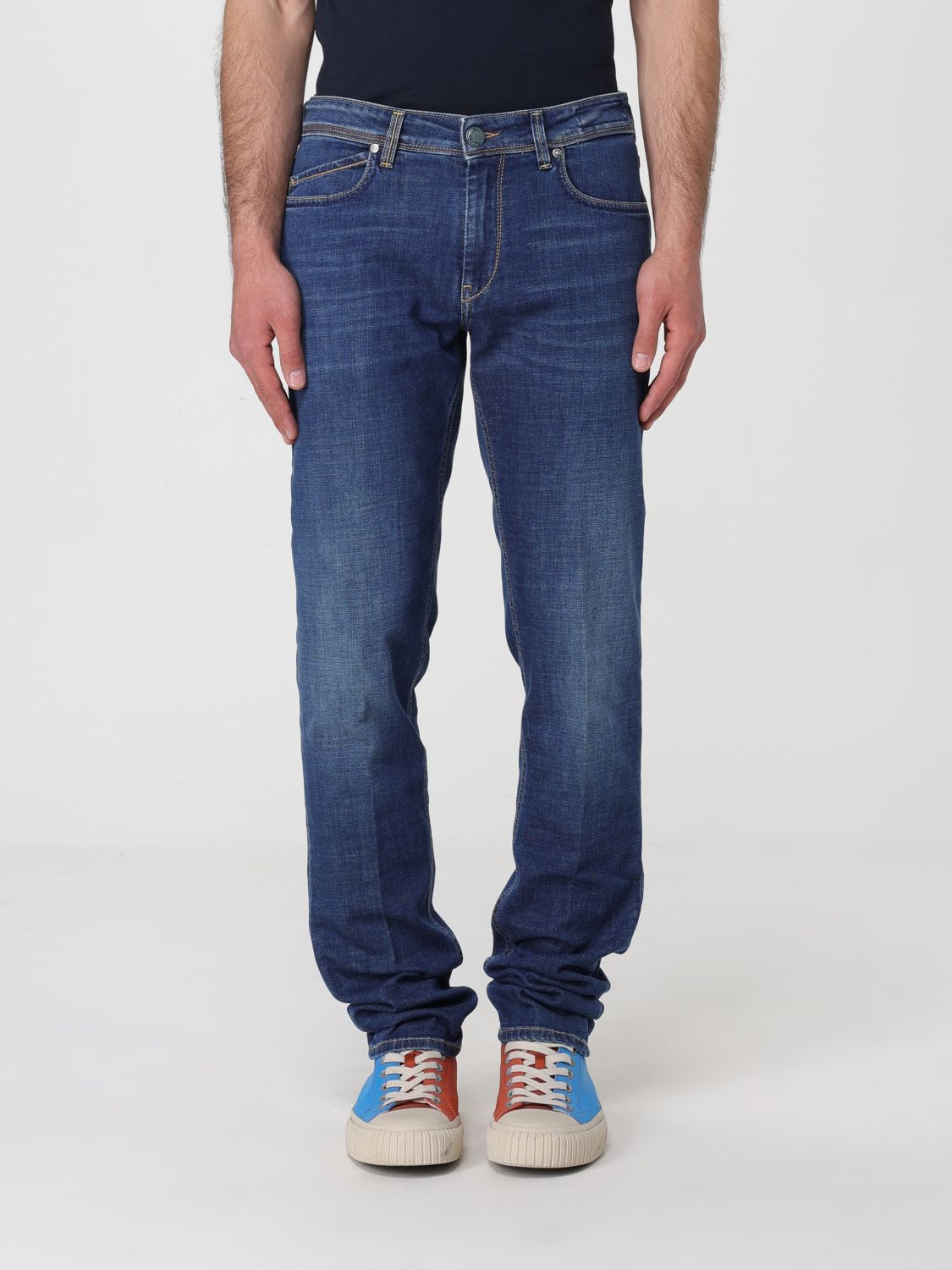 Shop Re-hash Jeans  Men Color Denim