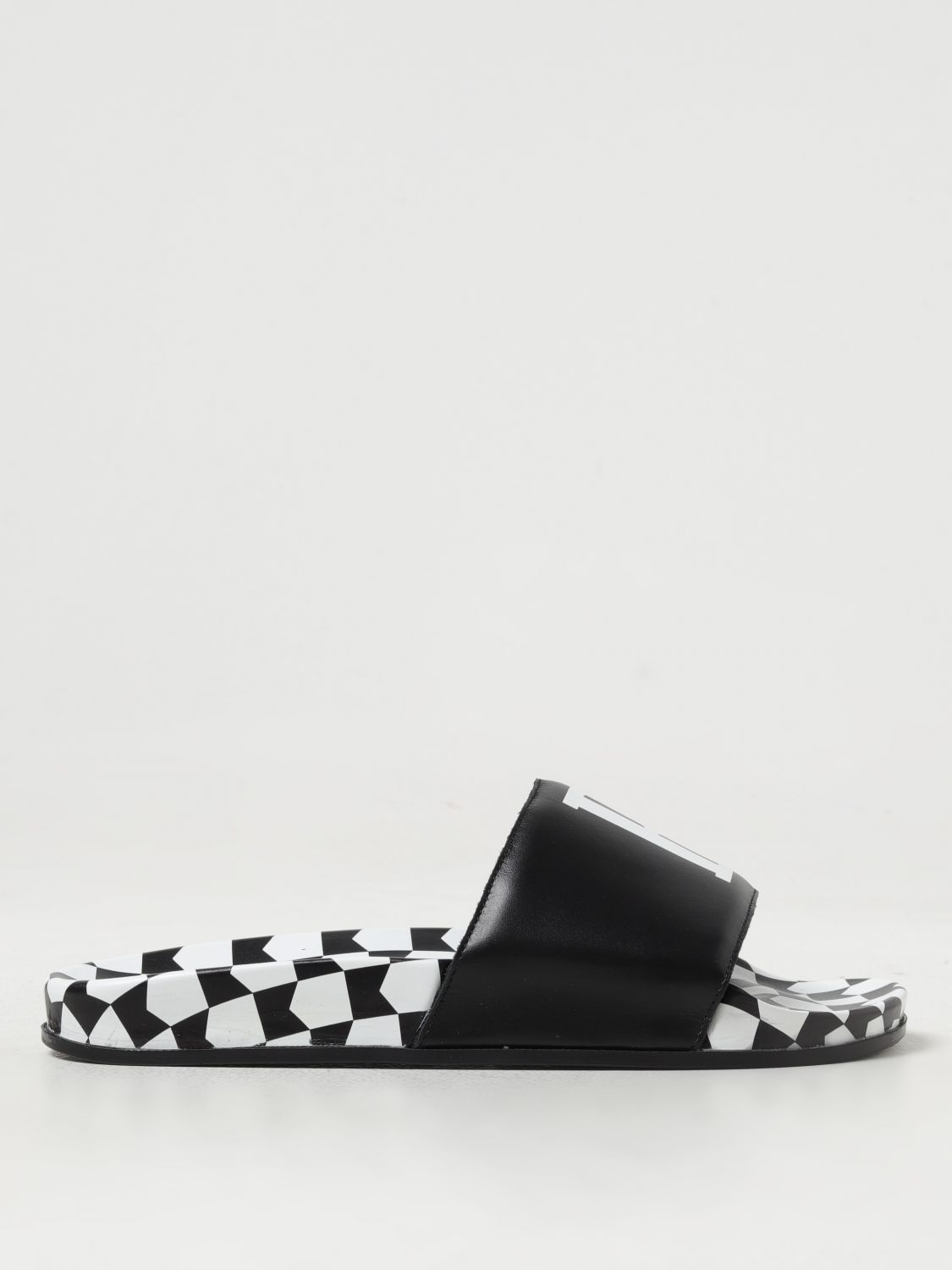 Shop Rhude Sandals  Men Color Black