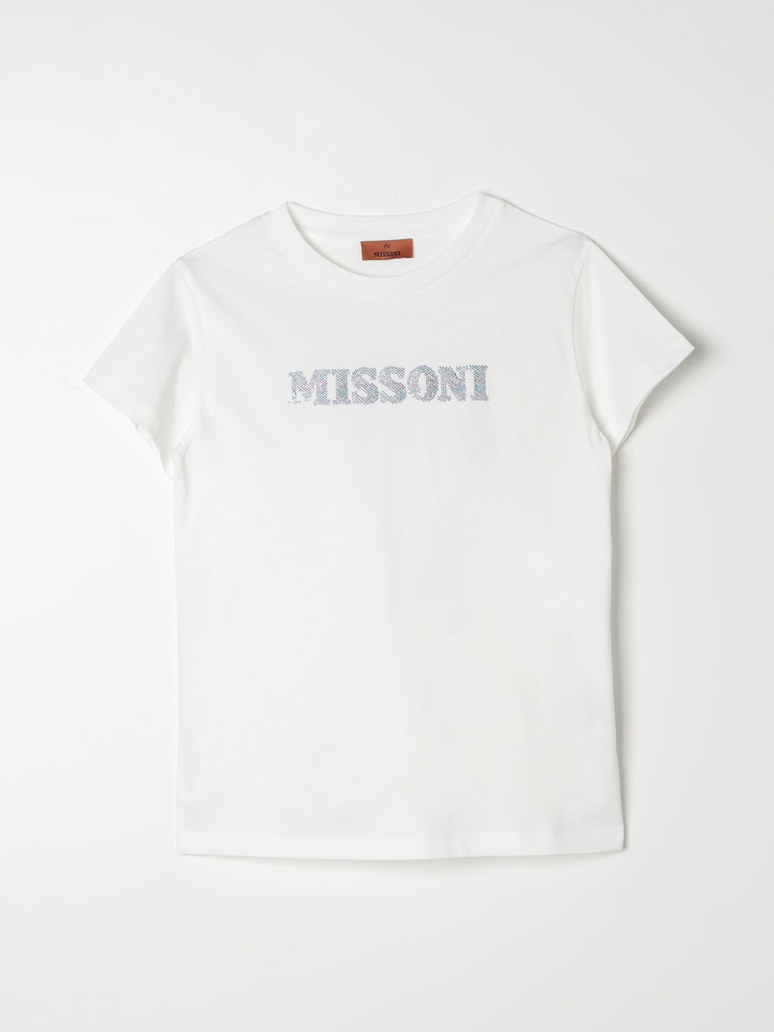 Missoni Kids' Girls White Organic Cotton T-shirt