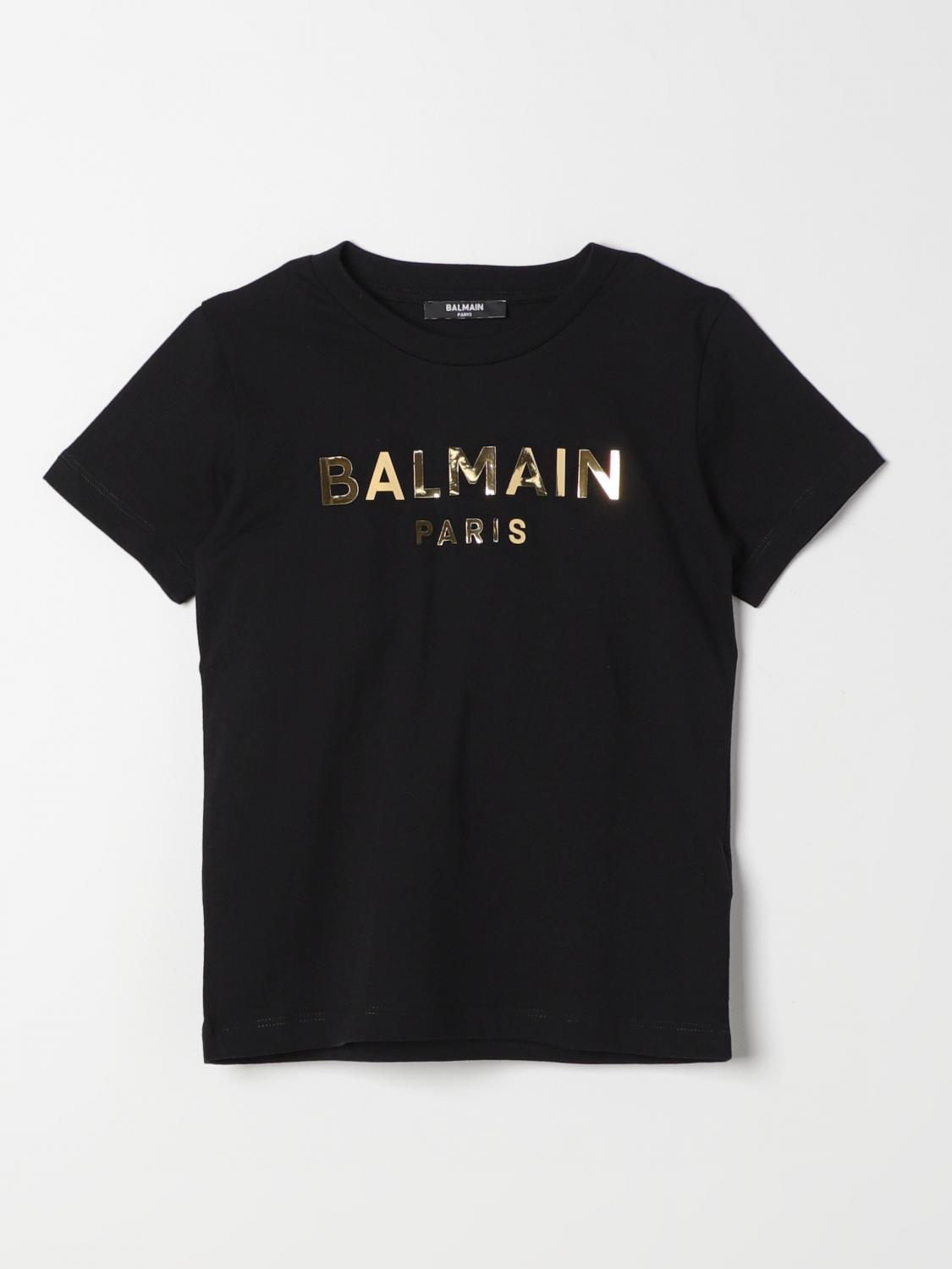 BALMAIN T-SHIRT BALMAIN KIDS COLOR BLACK 400944002