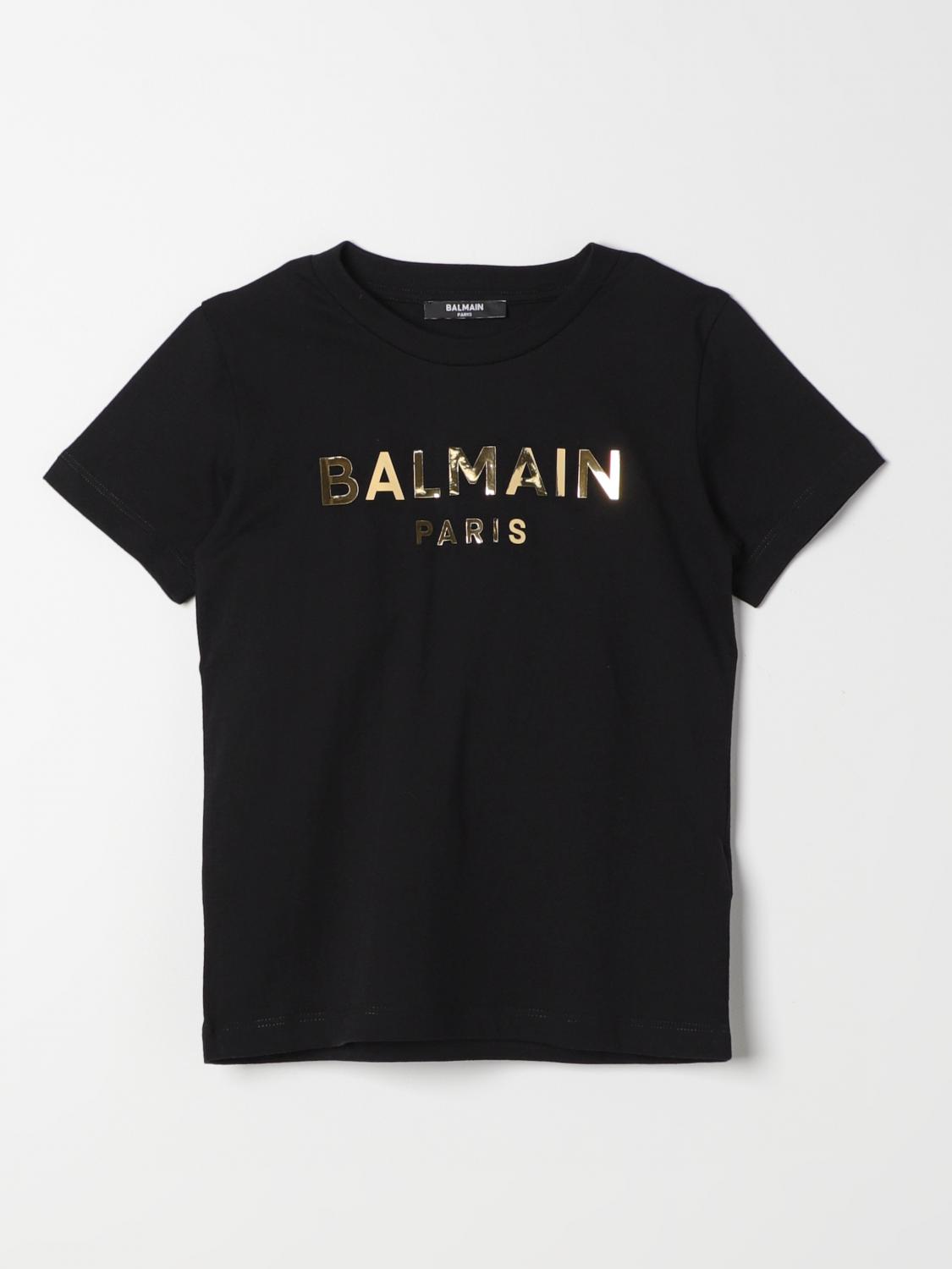 Shop Balmain T-shirt  Kids Kids Color Black