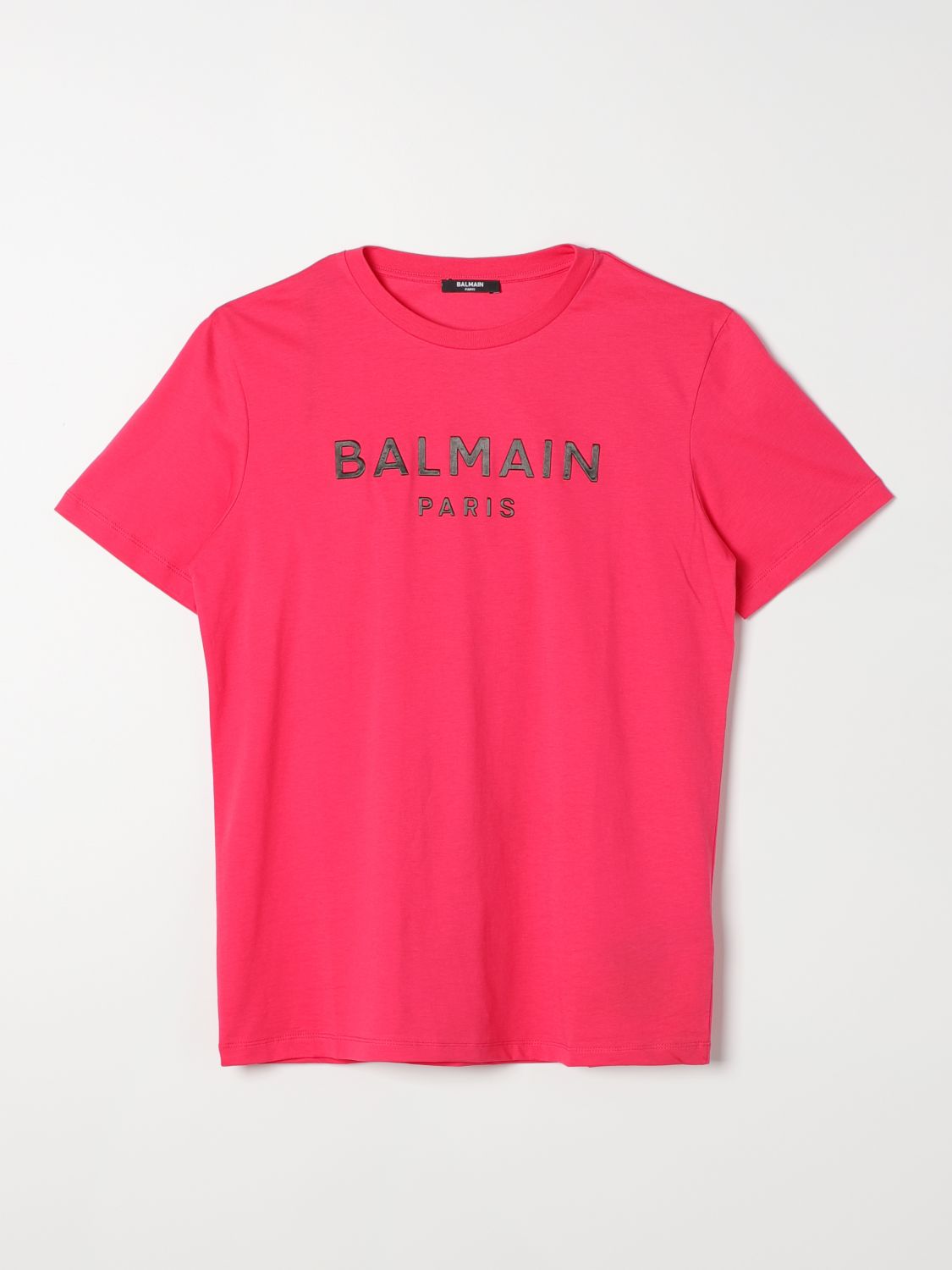 Shop Balmain T-shirt  Kids Kids Color Fuchsia