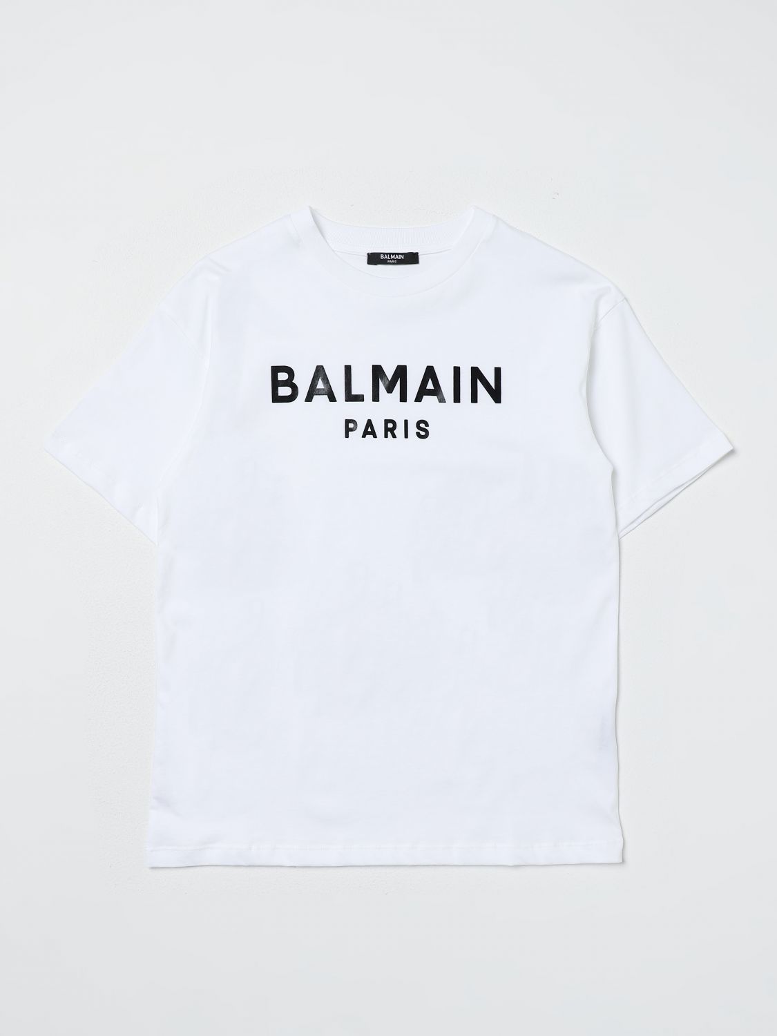Shop Balmain T-shirt  Kids Kids Color White