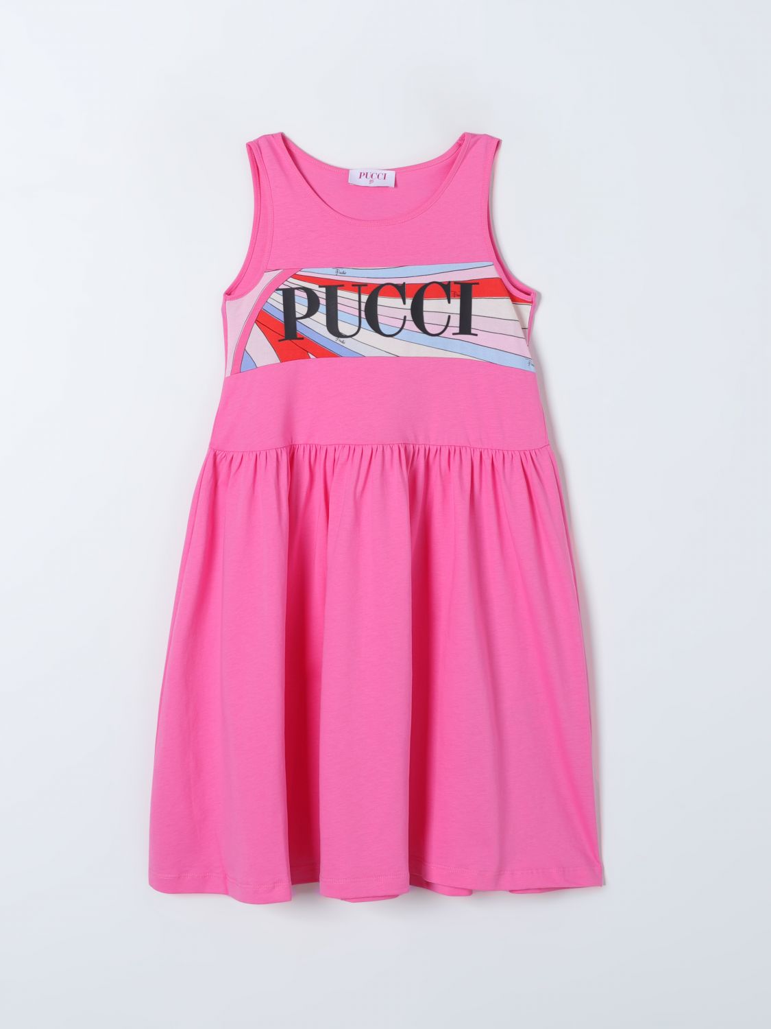 Shop Emilio Pucci Junior Dress  Kids Color Pink