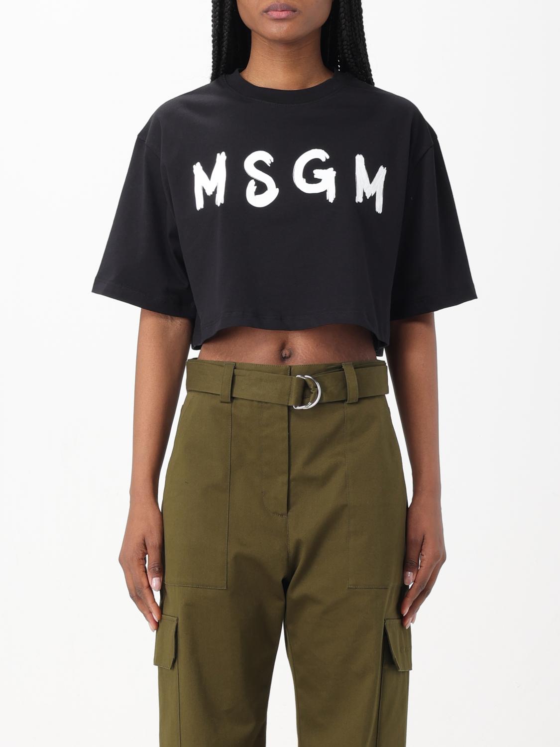 Msgm T-shirt  Woman Colour Black