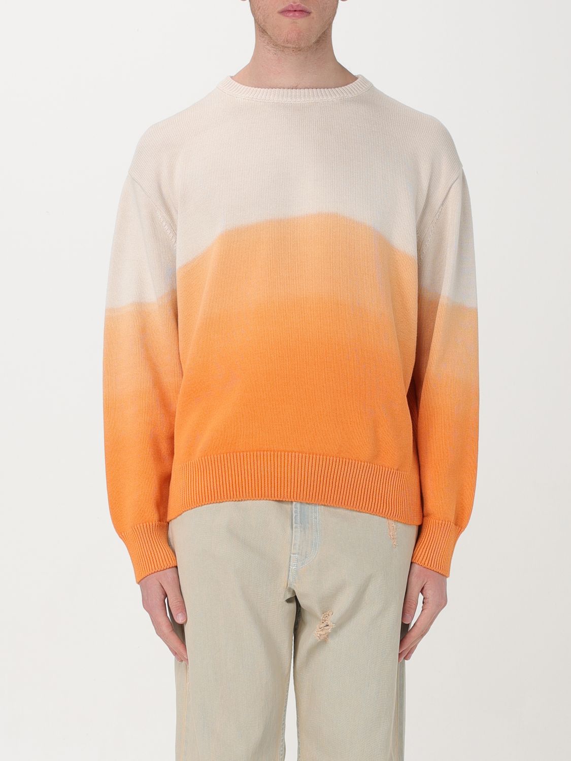 Shop Msgm Sweater  Men Color Orange