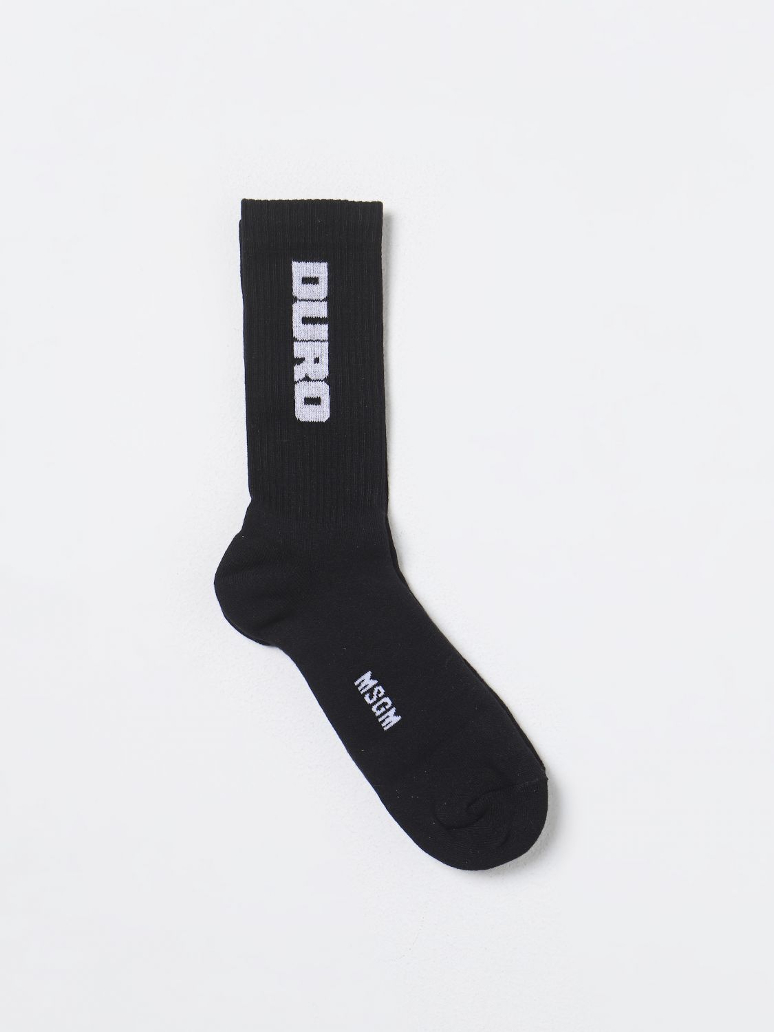 Shop Msgm Socks  Men Color Black