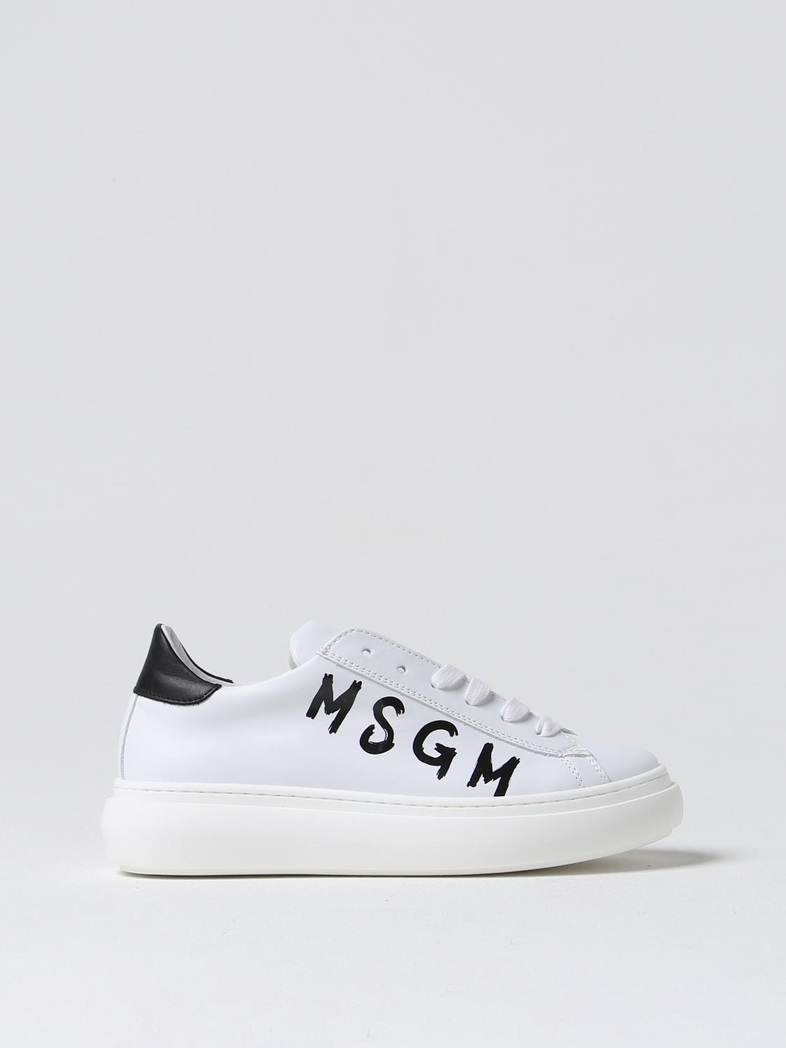 Shop Msgm Sneakers  Kids Kids Color White In Weiss