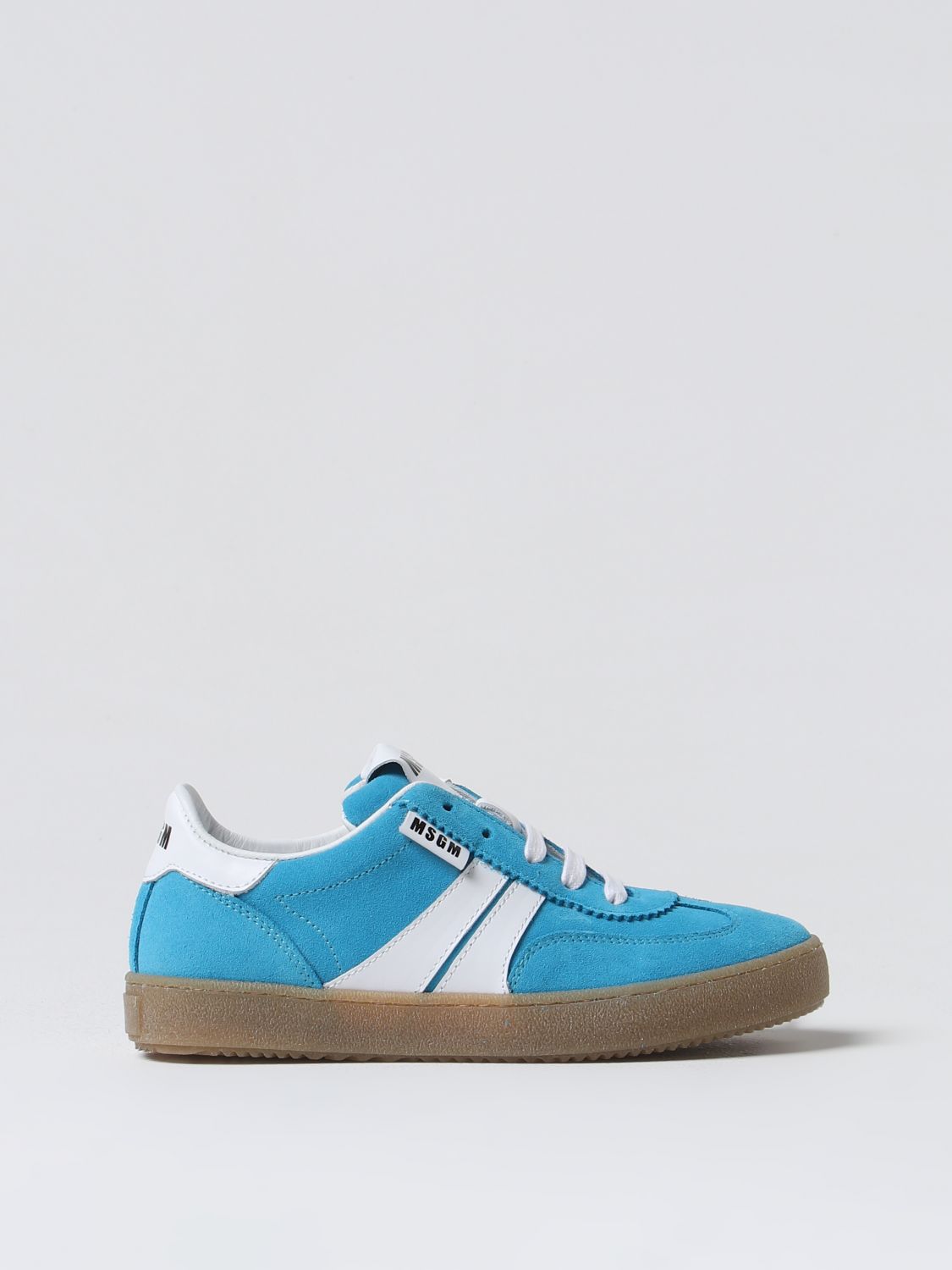 Shop Msgm Sneakers  Kids Kids Color Gnawed Blue In Hellblau