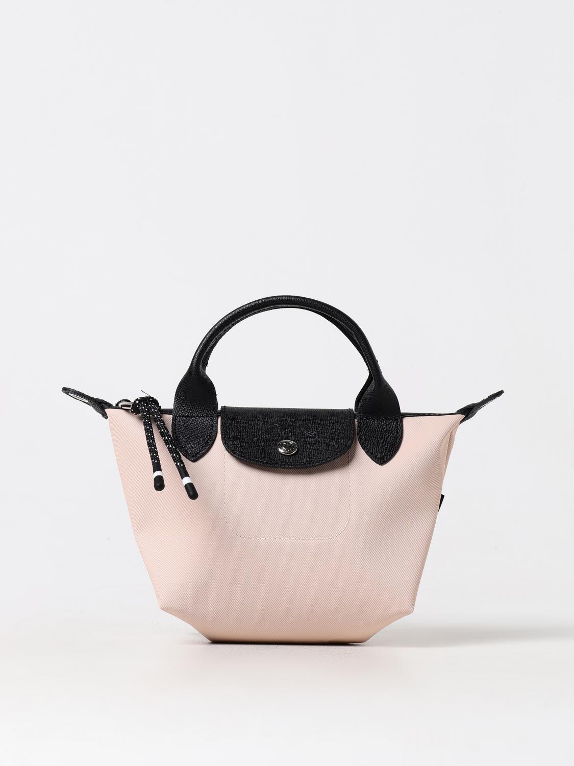 Longchamp Le Pliage Energy Xs Bag In Recycled Nylon And Grained Leather In Burgundy