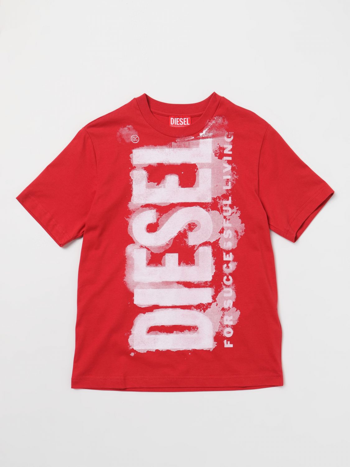Shop Diesel T-shirt  Kids Color Red