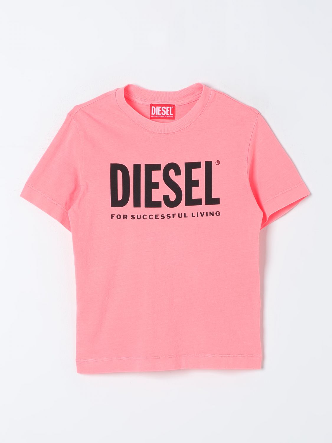 Shop Diesel T-shirt  Kids Color Pink