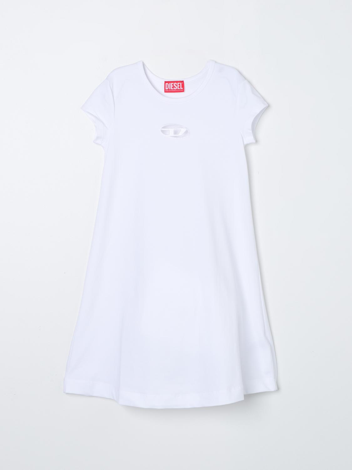 DIESEL Dress Kids color White　DIESEL ワンピース キッズカラー ホワイト DIESEL