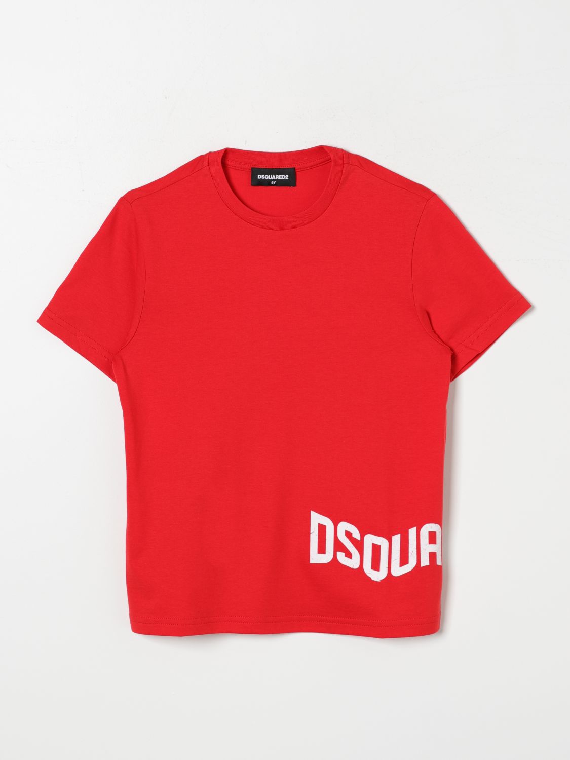 Shop Dsquared2 Junior Junior T-shirt With Logo Print In 红色