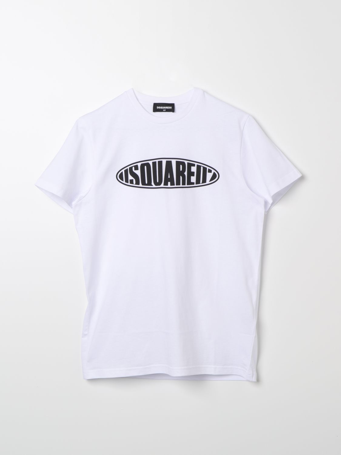 Dsquared2 Junior Kids' T-shirt With Logo Print In White