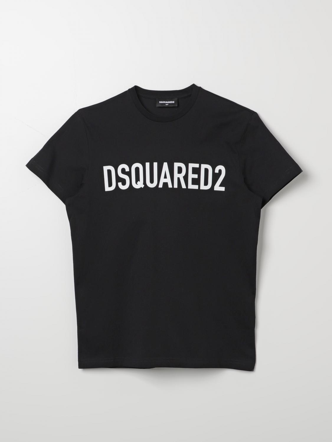 Shop Dsquared2 Junior T-shirt  Kids Color Black