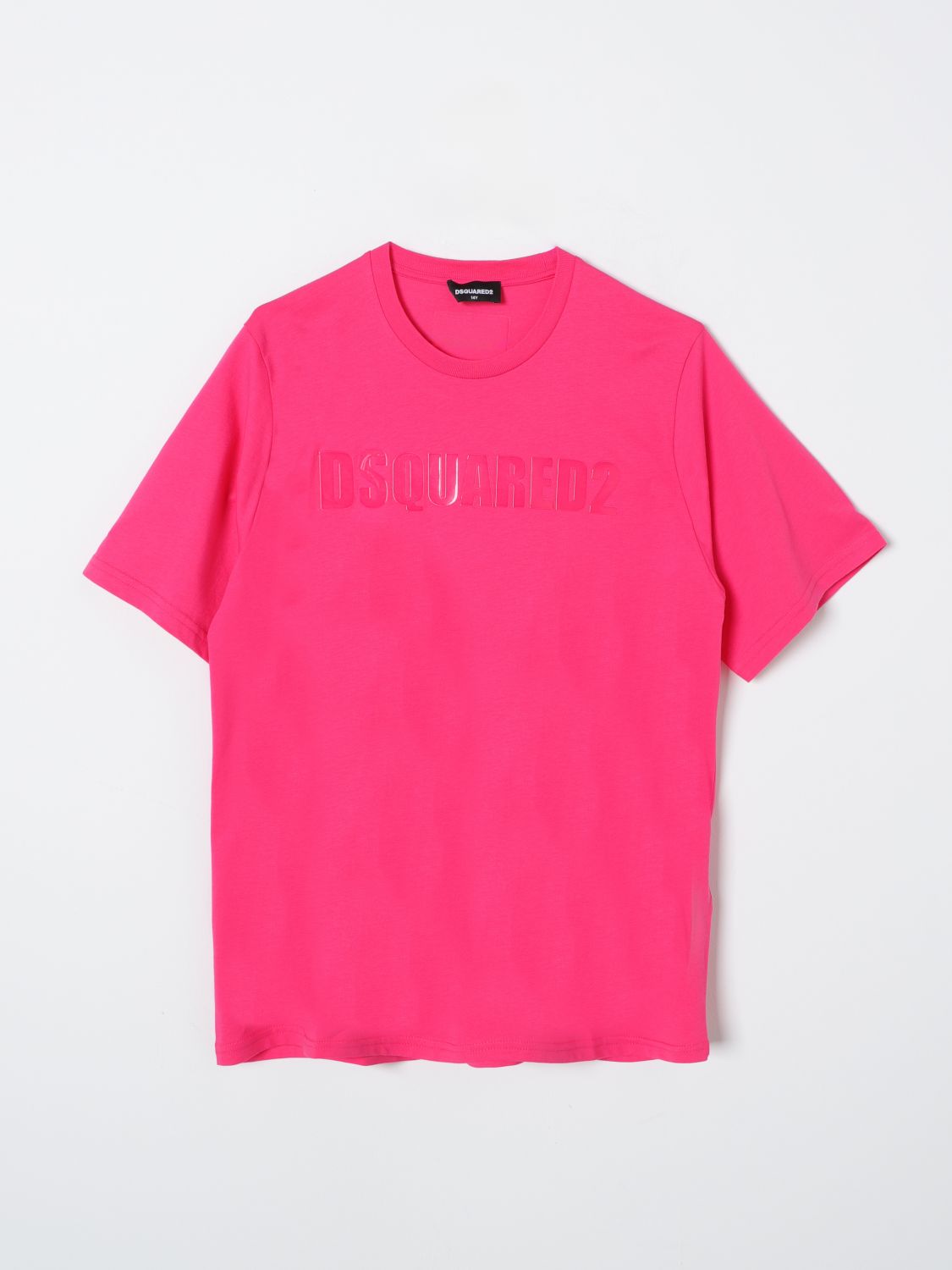 Shop Dsquared2 Junior T-shirt Dsquared2 Kids Color Fuchsia