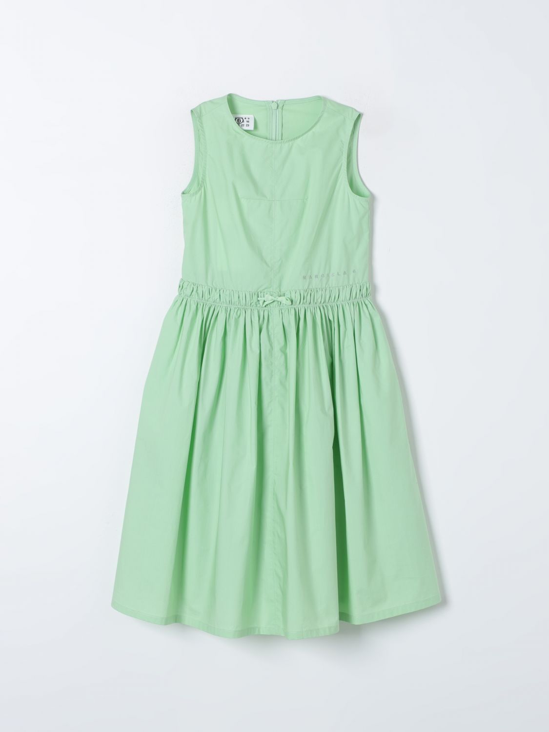 Shop Mm6 Maison Margiela Dress  Kids Color Mint