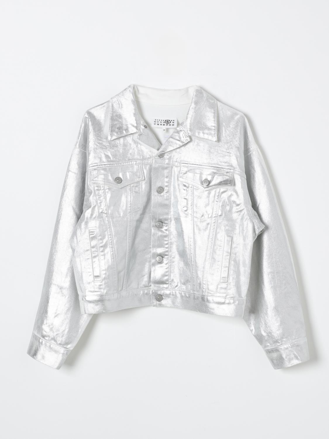 Shop Mm6 Maison Margiela Jacket  Kids Color White