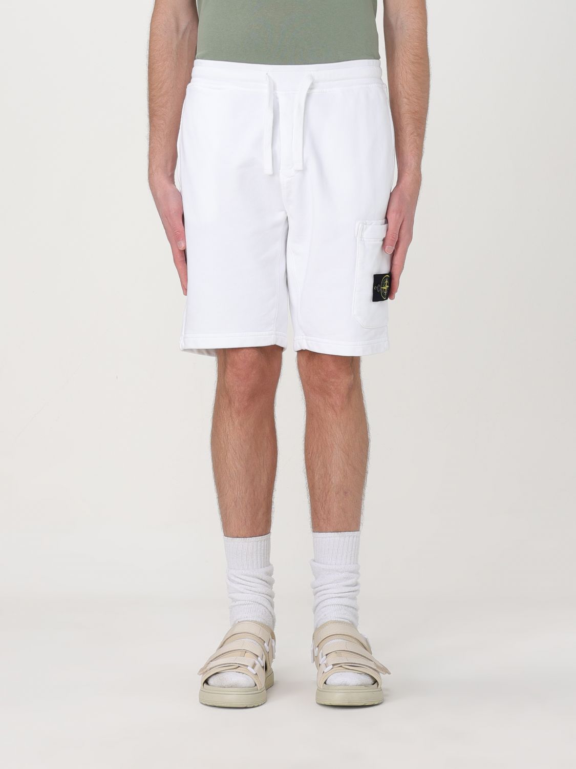 短裤 STONE ISLAND 男士 颜色 白色