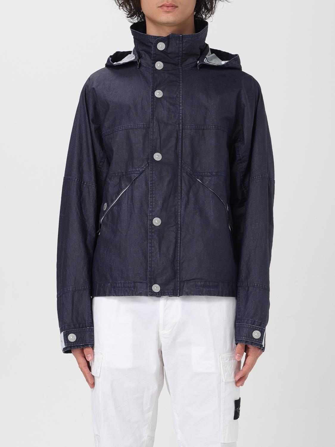 Shop Stone Island Jacket  Men Color Blue