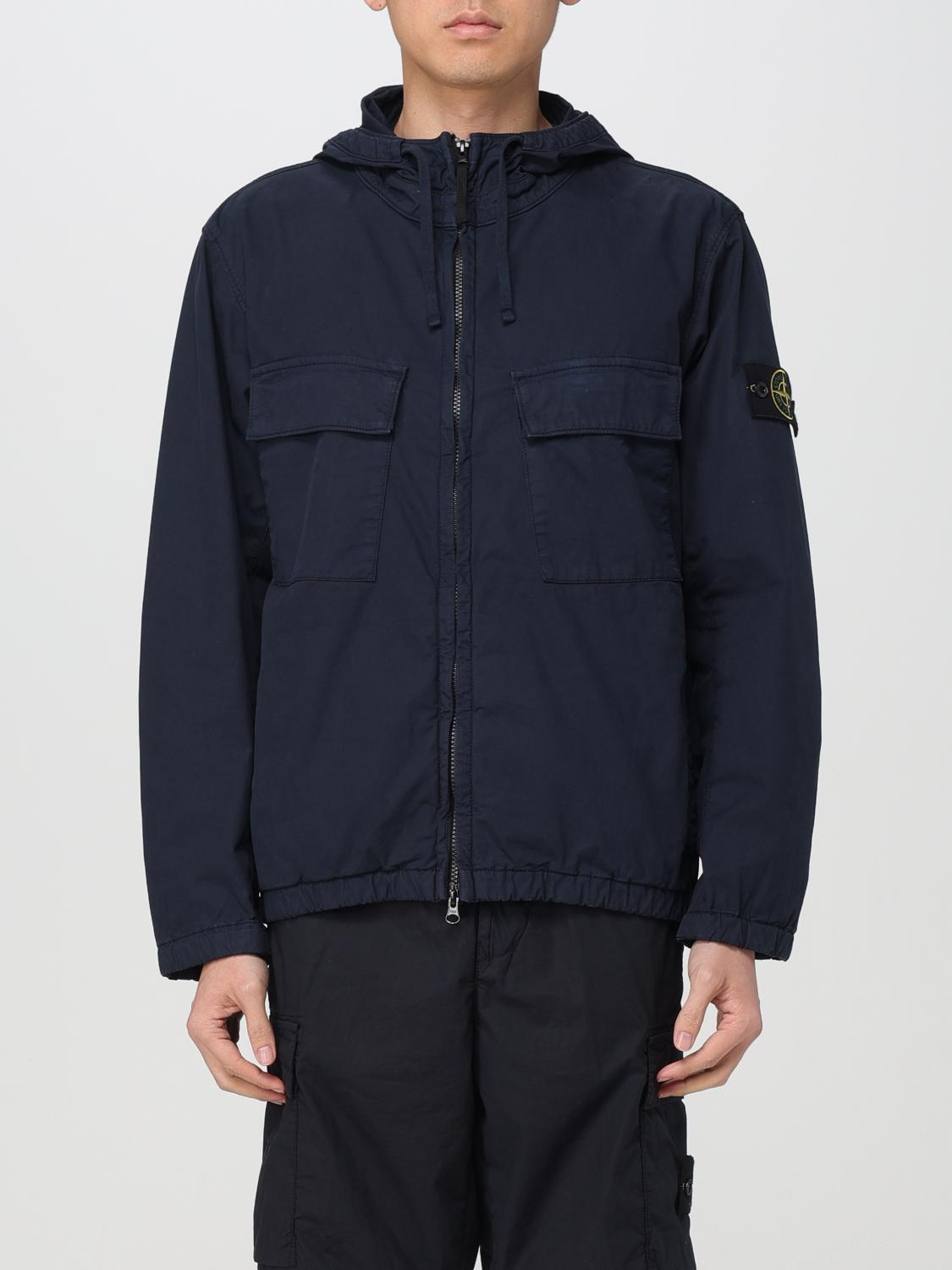 Shop Stone Island Jacket  Men Color Blue