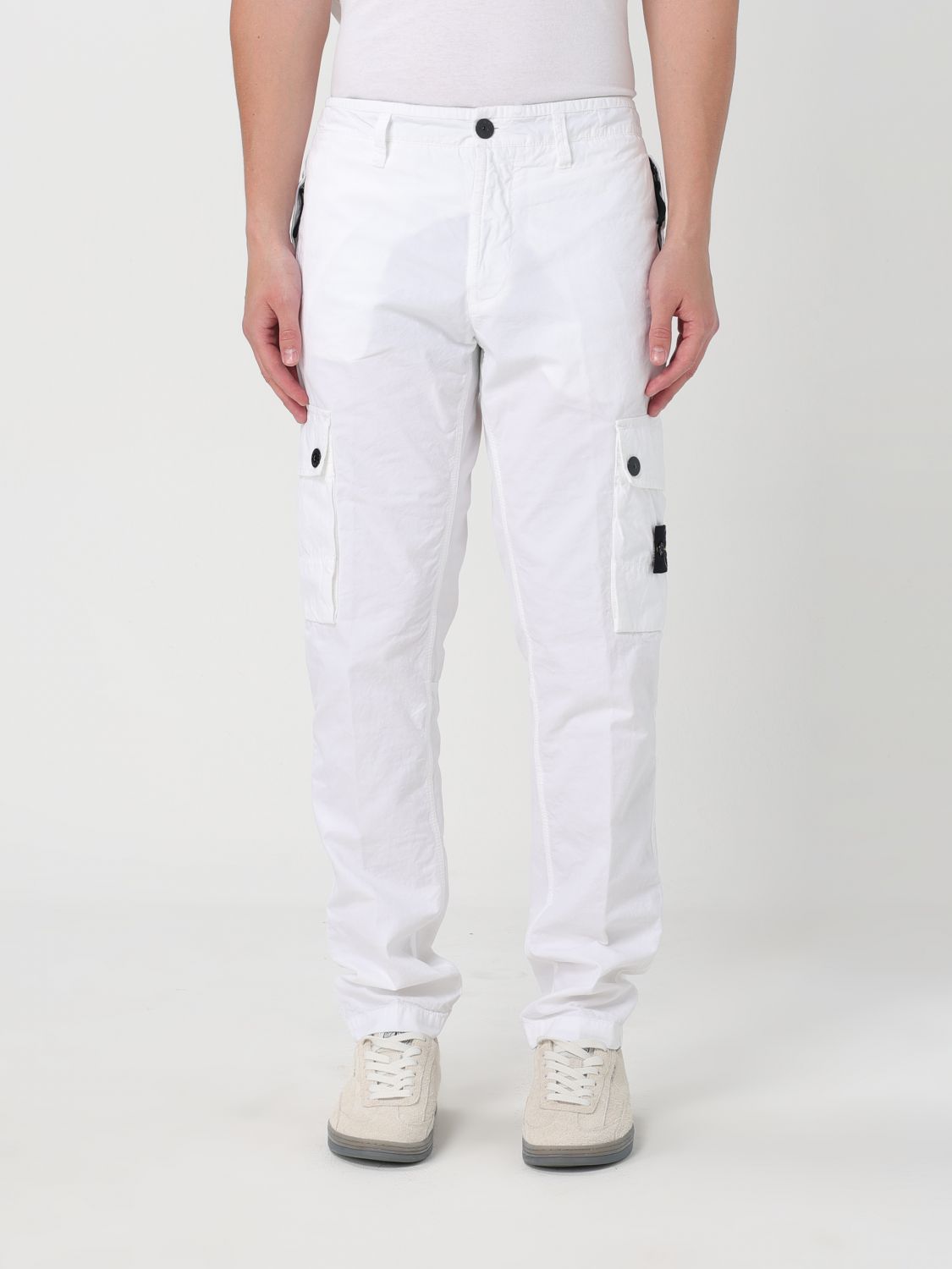 Stone Island Pants  Men Color White In 白色