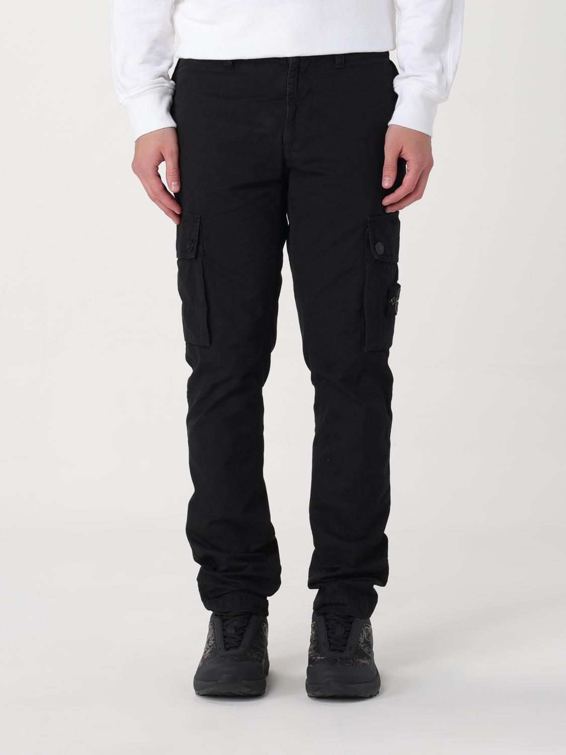 Trousers STONE ISLAND Men colour Black