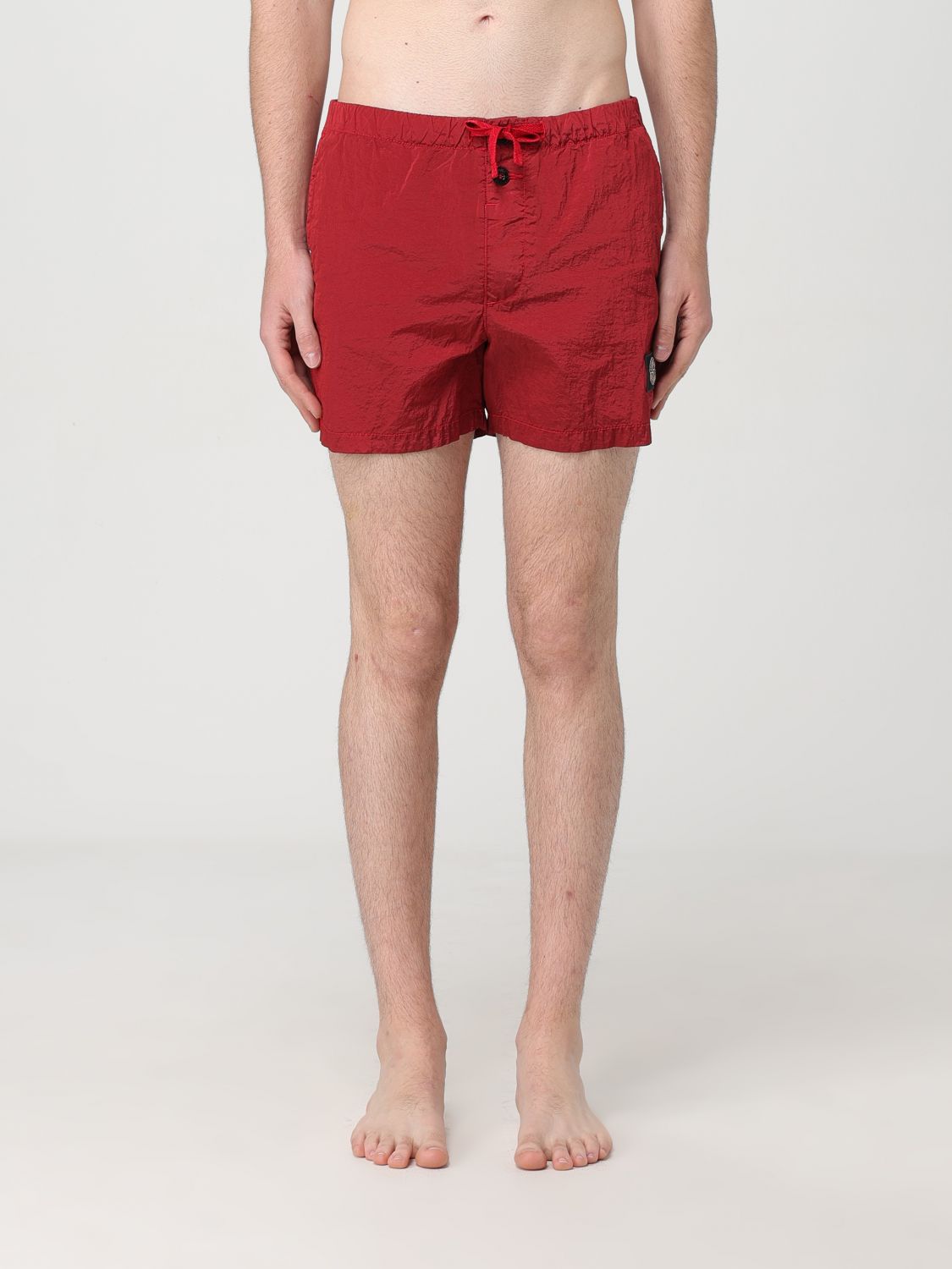 Shop Stone Island Swimsuit  Men Color Red In 红色